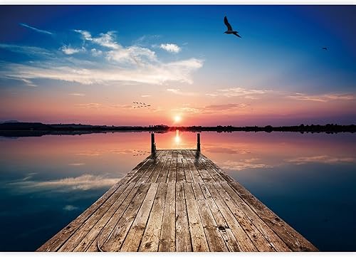 Miniatura 2 de SIGNWIN Mural de pared con vista al mar azul y playa extraíble, autoadhesivo, decoración de pared para dormitorio, sala de estar, 66 x 96 pulgadas