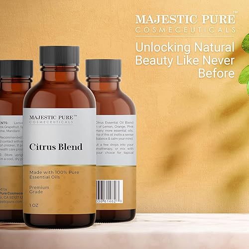 Miniatura 5 de Majestic Pure Mezcla de aceites esenciales terrosos  Mezcla 100% pura y natural de grado terapéutico para tranquilidad  Madera de cedro del