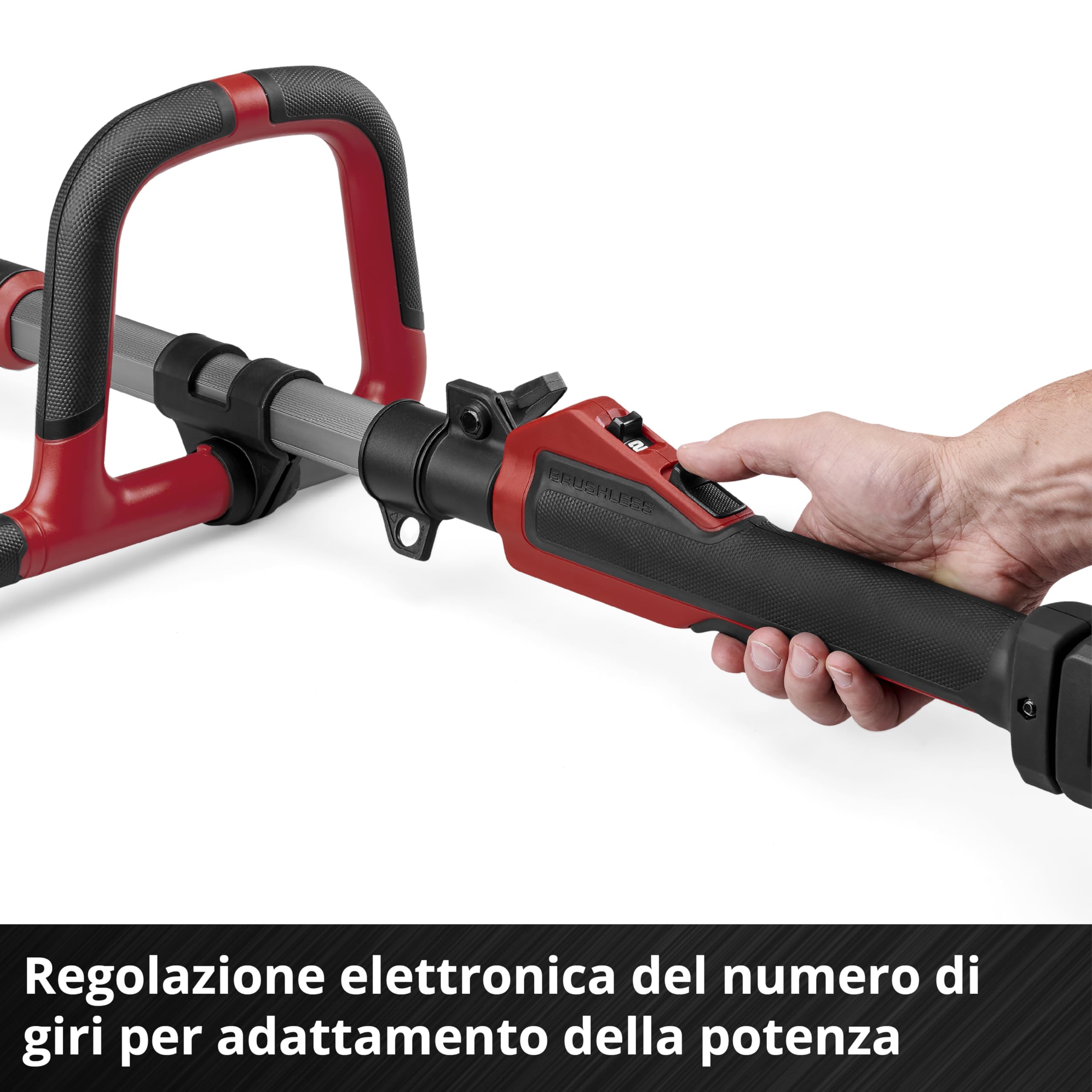 Einhell Professional Decespugliatore GP-BC 36/430 Li P BL - Solo Power X-Change (36 V, Brushless, larghezza taglio 43 cm, maniglia a P, bobina doppia, lama 3 denti, batteria esclusa)