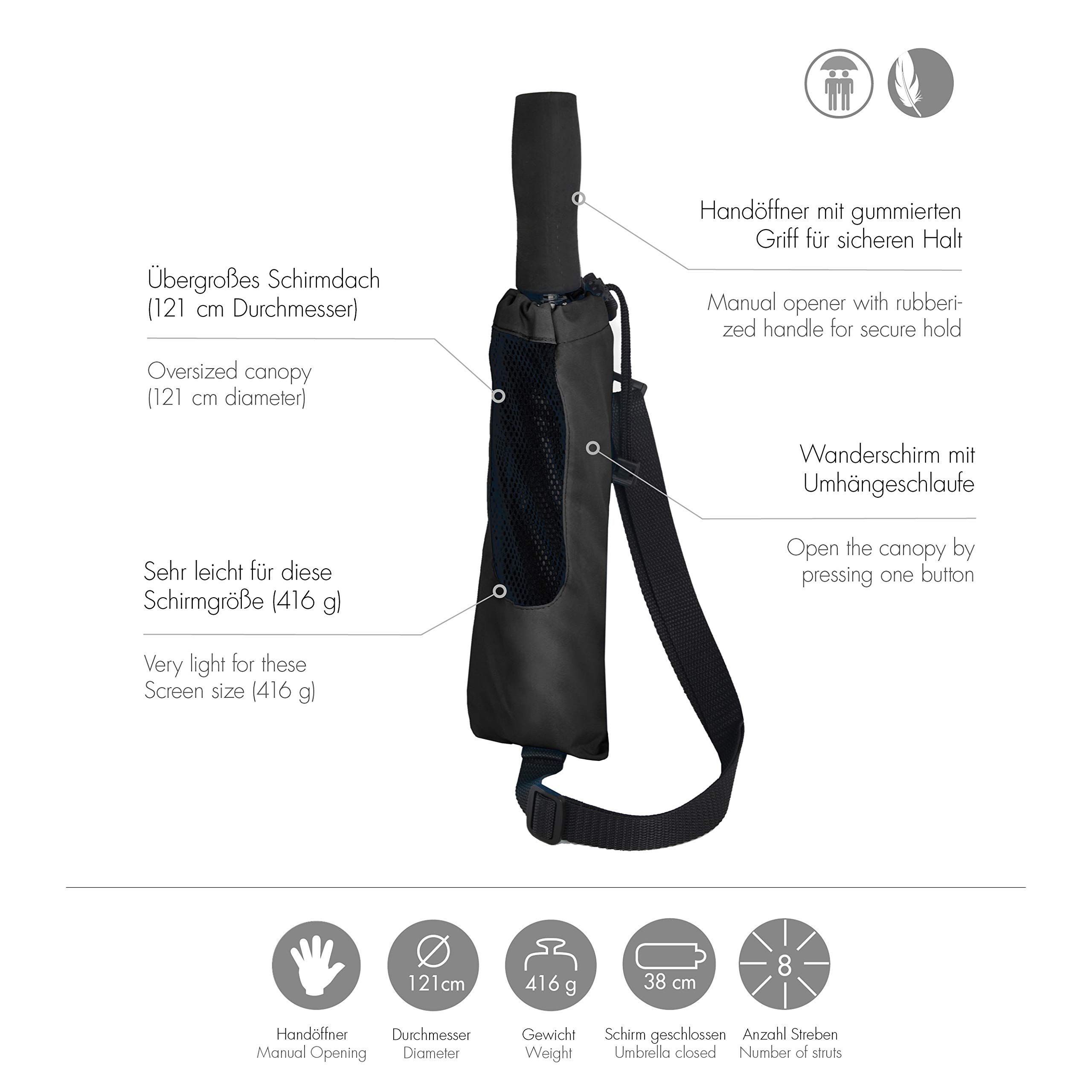 Doppler Taschenschirm Fiber Golf Trekking Super leicht