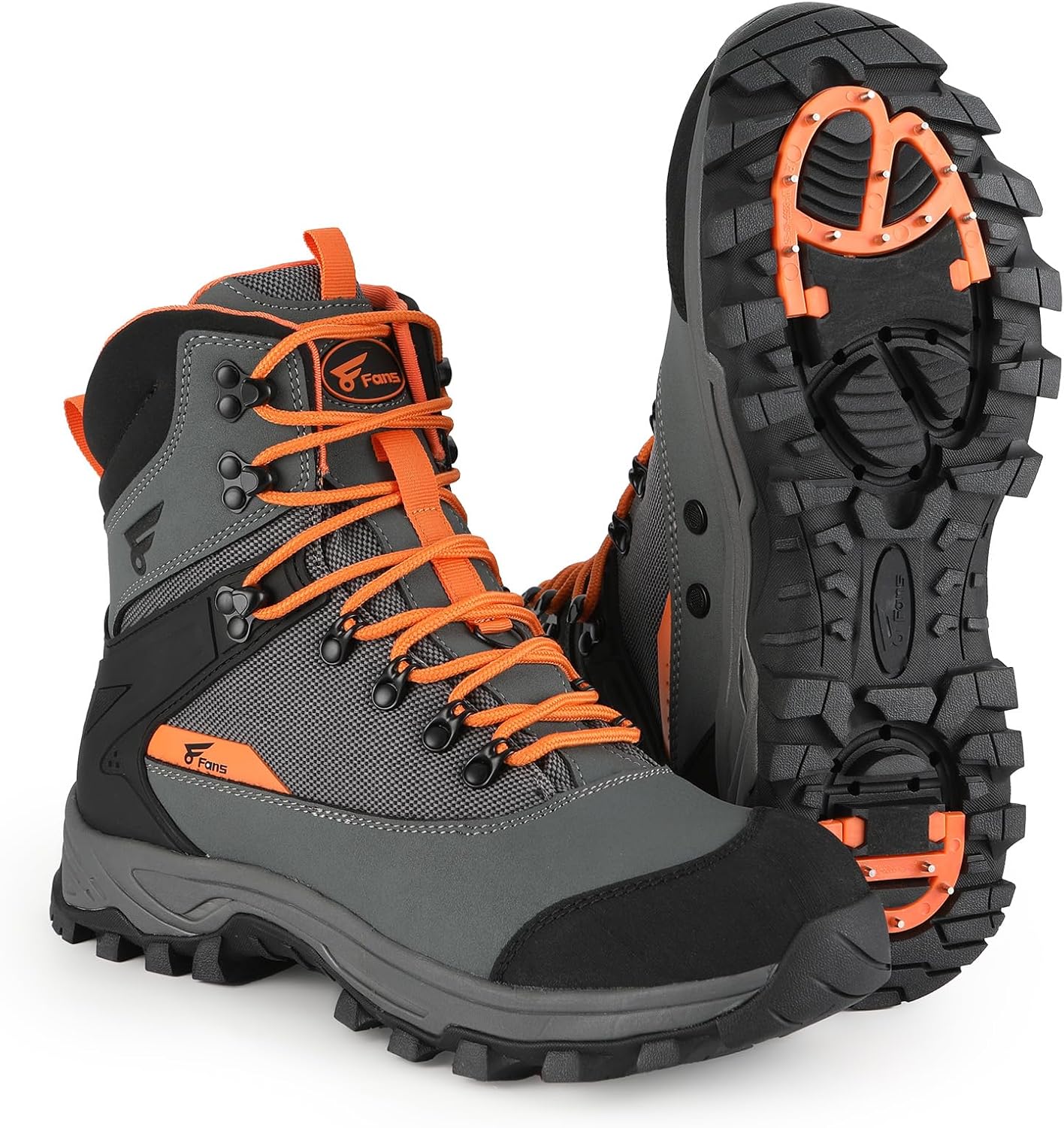 8 Fans Wading Boots with Terrain Grip Outsole