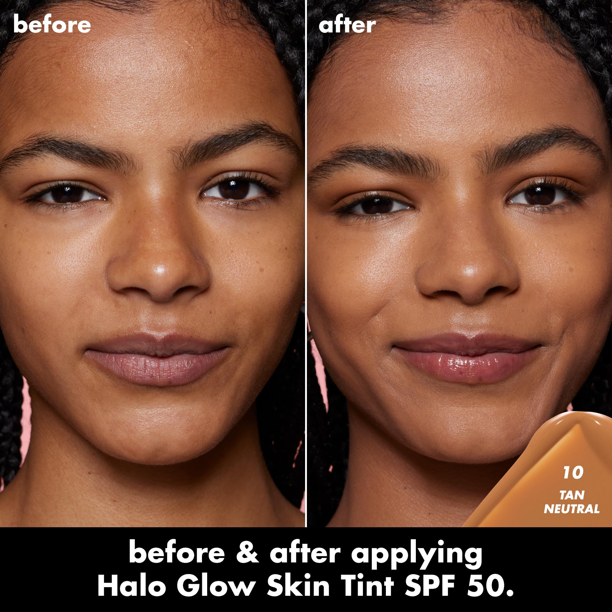 e.l.f. Halo Glow Skin Tint SPF 50, Hydrating Buildable Coverage