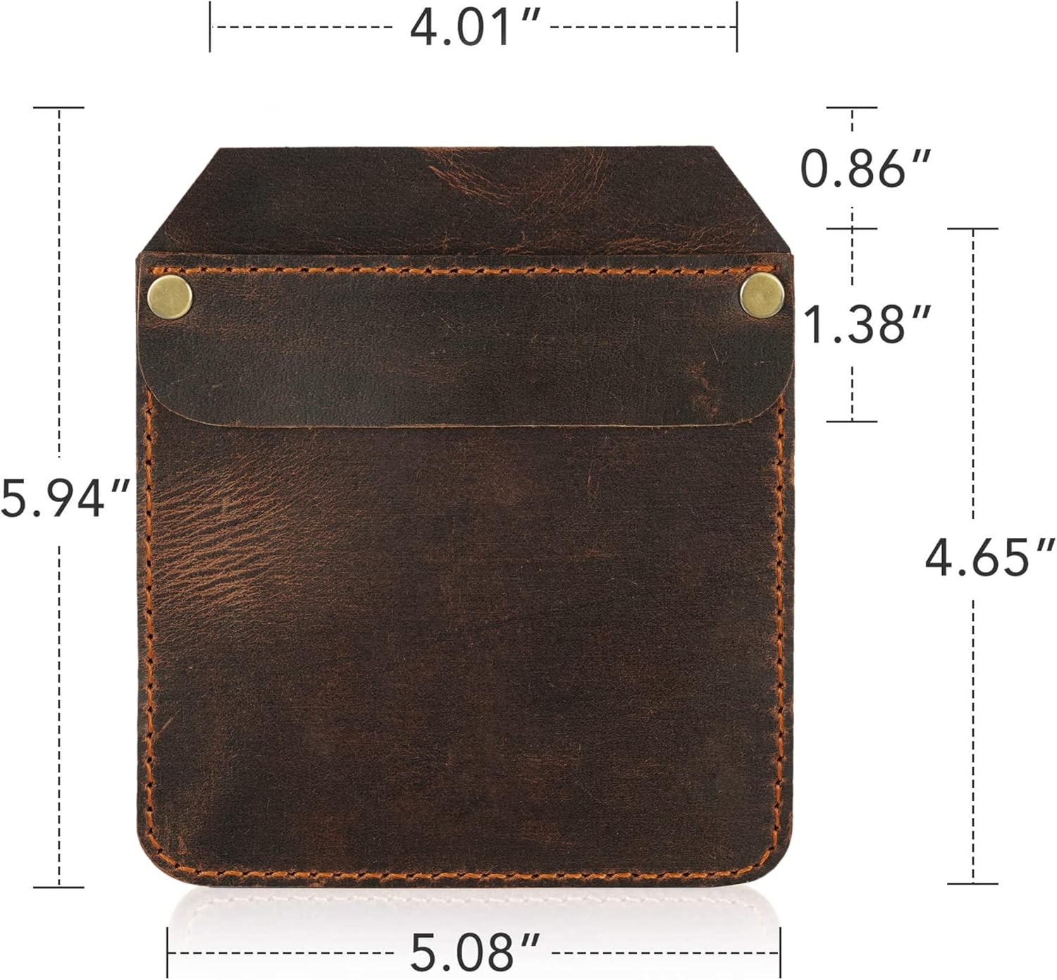 Genuine Leather Pocket Protector for Men, Durable Tool Pouch for Jeans, Brown Leather Pocket Sleeve for Pens and Tools, Stylish Pocket Protector, Durable Tool Holder for Jeans Shirts