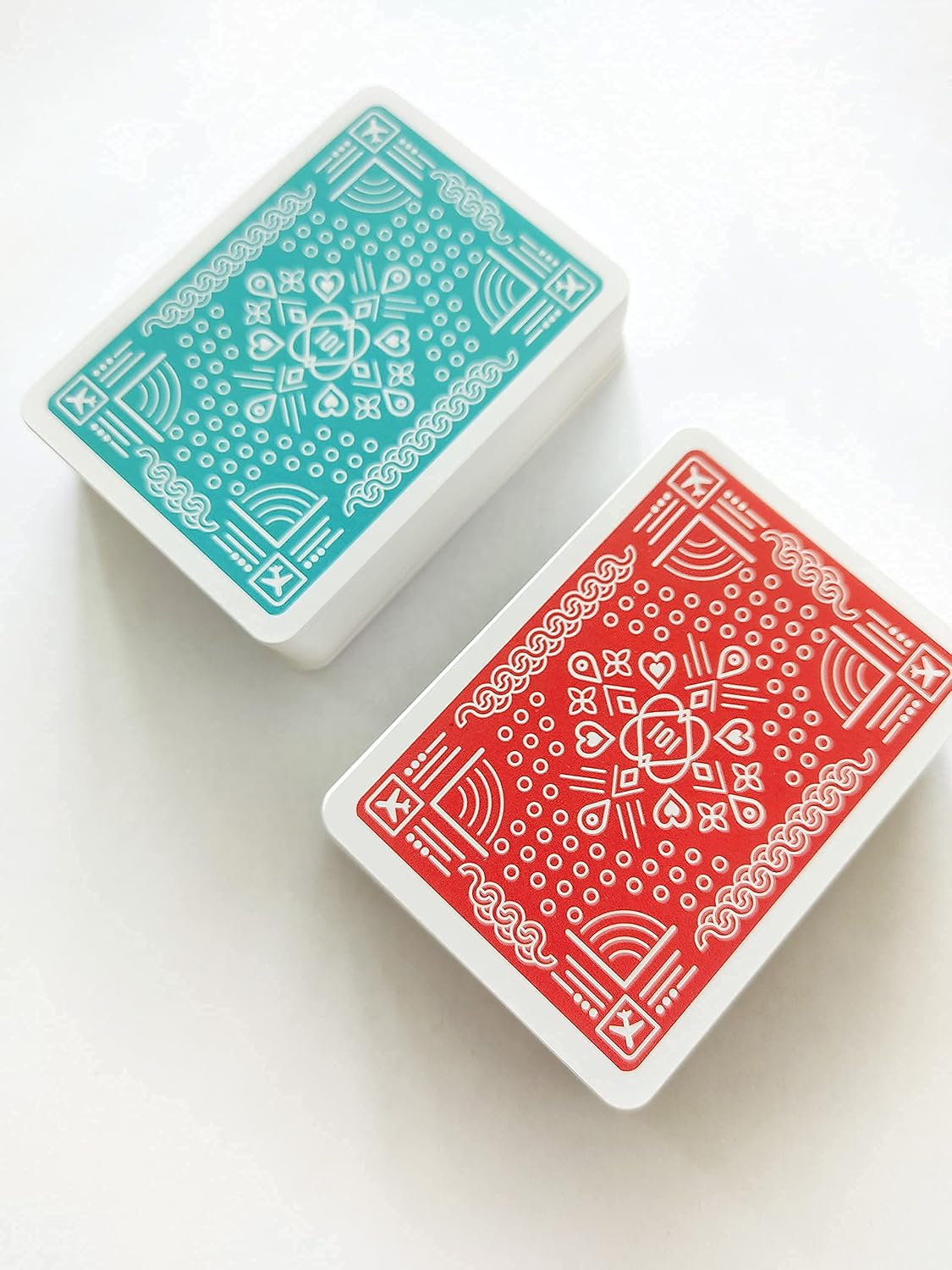 CardGames101 - Standard Playing Cards with Custom Artwork - 58 Cards Including Jokers and Help Cards