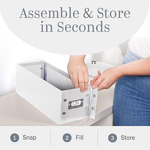 Miniatura 5 de Caja de almacenamiento con diseño elegante Snap-N-Store (SNS01913), Blanco individual paquete de
