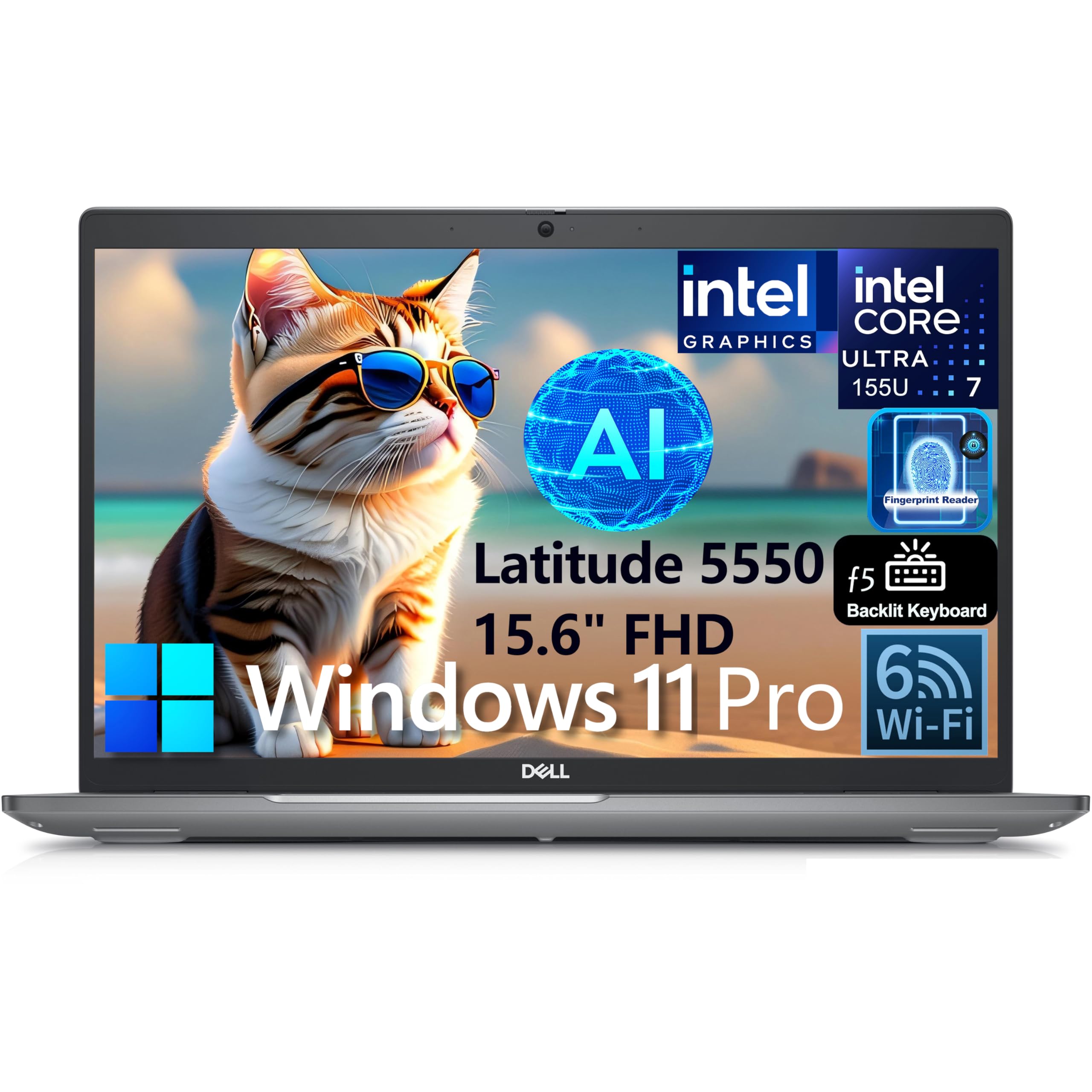 Amazon.co.jp: Dell Latitude 5550 15 ビジネスAIノートパソコン、15.6