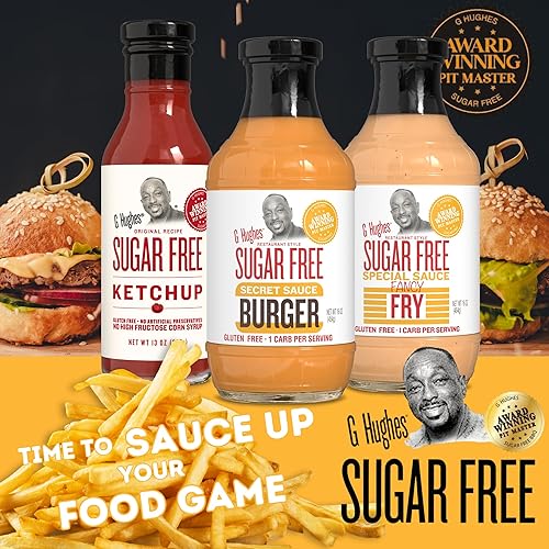 Miniatura 11 de G Hughes Salsa secreta de hamburguesas sin azúcar, salsa de hamburguesa sin azúcar, salsa especial para hamburguesas, salsa de hamburguesa sin