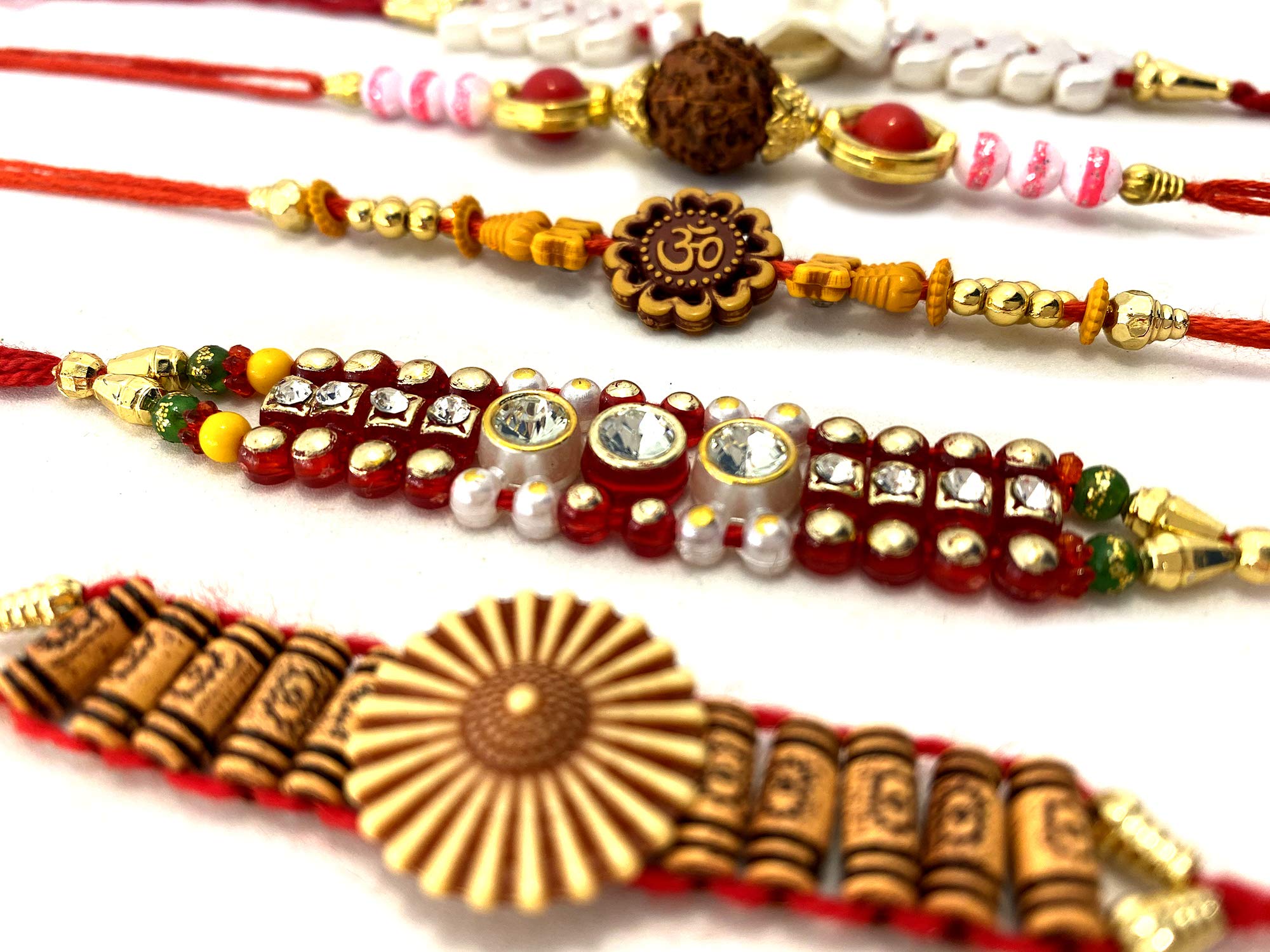 ascension ® Assorted design Kundan Meena Rakhi Raksha Bandhan Gift Band Moli Bracelet Wristbands Stone Pearl Designer Rakhi for Brother bhaiya with Roli Tilak Pack (Pack of 10) (B08B7WT7CS) Amazon Price History, Amazon Price Tracker