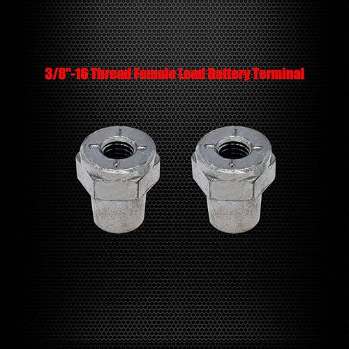 Miniatura 3 de Ampper Adaptador de poste de terminal de batería hembra de 38"-16 roscas para extensión de perno de 38", paquete de 2