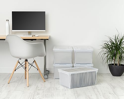 Miniatura 4 de IRIS Contenedores de almacenamiento de plástico tamaño carta y legal de EE. UU. y carpetas colgantes Pendaflex, tamaño carta, colores surtidos