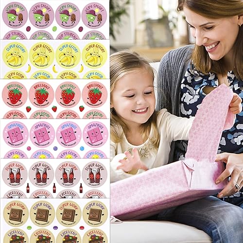 Miniatura 7 de Calcomanías para rascar y oler  864 piezas, 12 aromas diferentes, 36 hojas  Calcomanías de recompensa para niños, profesores, padres, manualidades,
