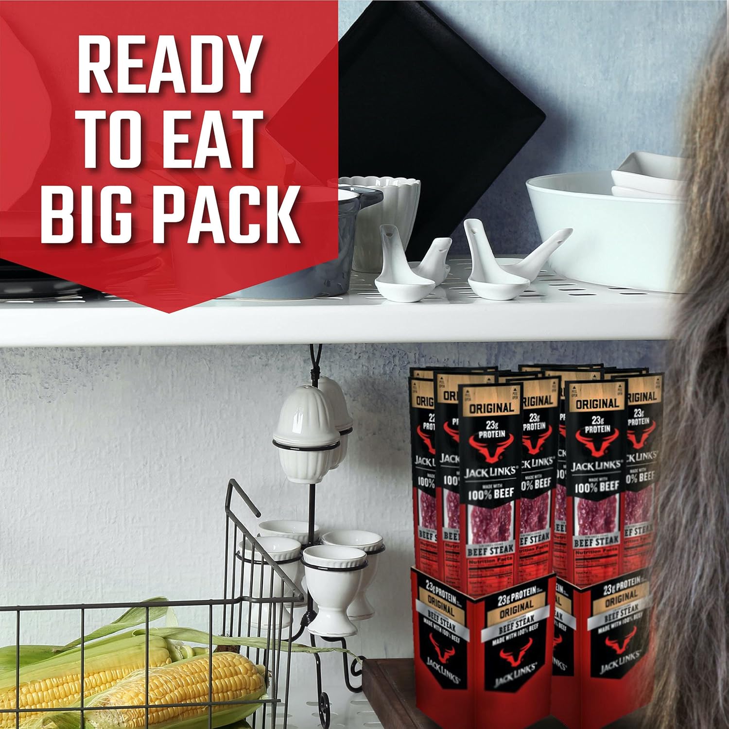 Jack Link’s Premium Cuts Beef Steak, Original, Great Protein Snack with 23g of Protein and 2g of Carbs per Serving, Made with Premium Beef, 2 Ounce (Pack of 12) Jack Link’s Premium Cuts Beef Steak, Original, Great Protein Snack with 23g of Protein and 2g of Carbs per Serving, Made with Premium Beef, 2 Ounce (Pack of 12)