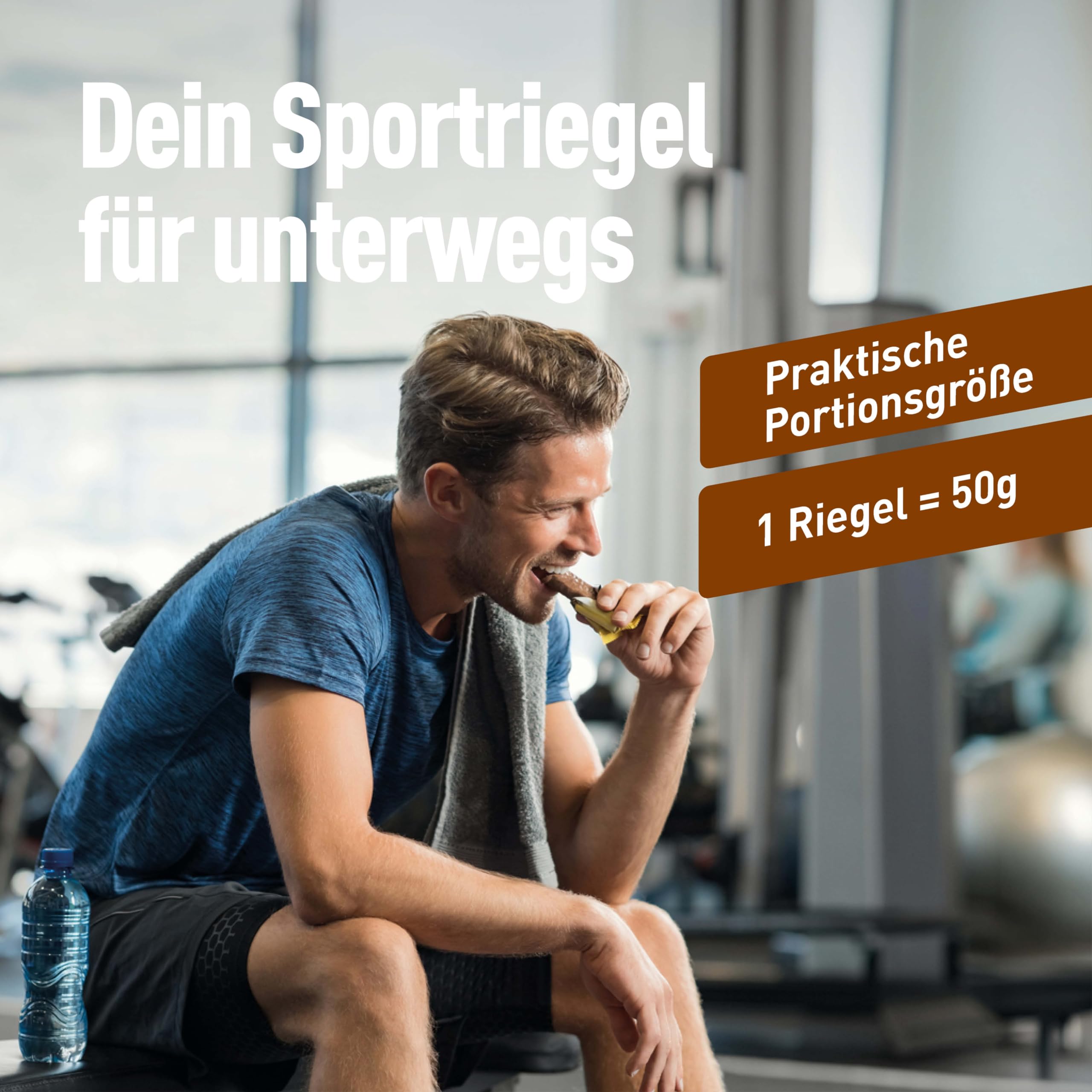 Dextro Energy Energieriegel Schokolade mit Protein Crispies 24x50g Vorteilspack – Powerriegel mit 81 mg Magnesium pro Portion