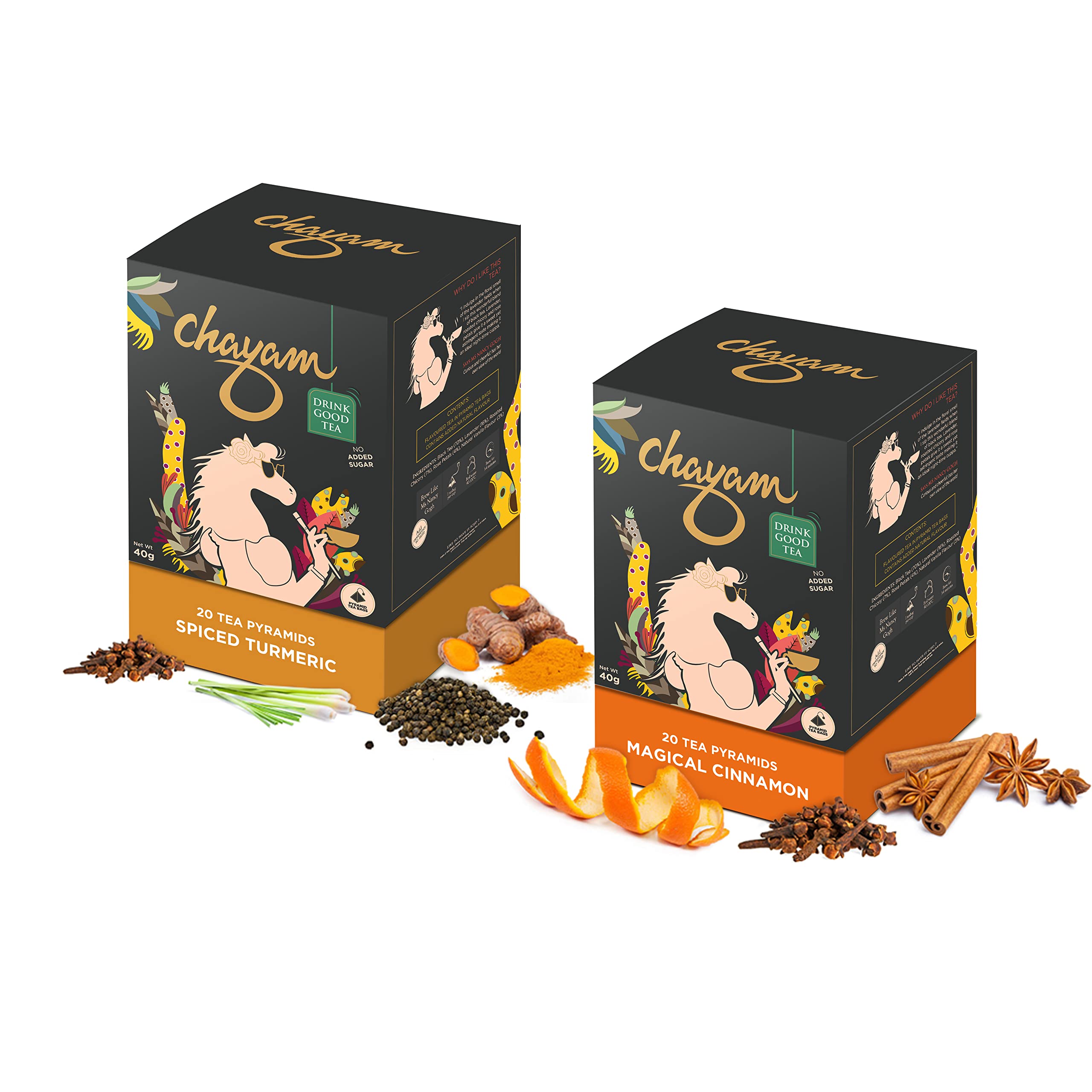 20 Tea Bags (Pack of 2) · Combo - Cinnamon & Turmeric