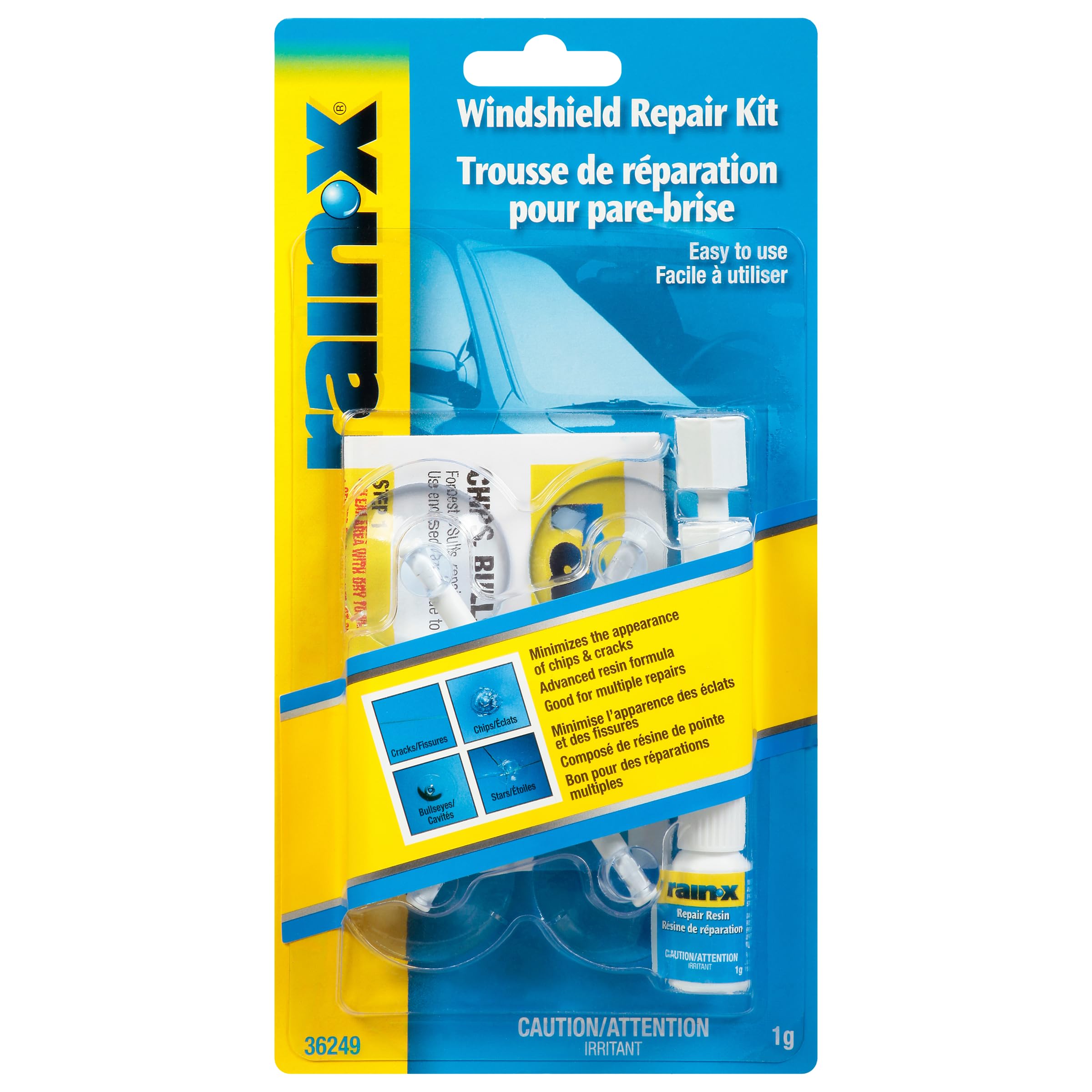 Rain-X Rain-X Windshield Repair KIT, 1G (36249) in use