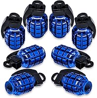 Vista 62 de 6 tapas de vástago de válvula de neumático, tapas de válvula de neumático de acero inoxidable para automóviles, camiones, SUV, motocicletas, Verde