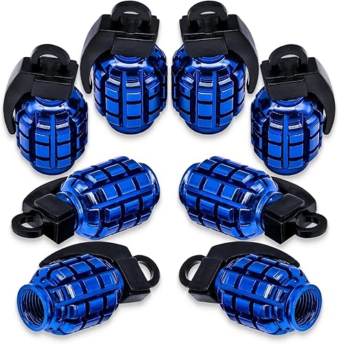 8 tapas de vástago de válvula de neumático, tapas de válvula de neumático de acero inoxidable para automóviles, camiones, SUV, motocicletas,