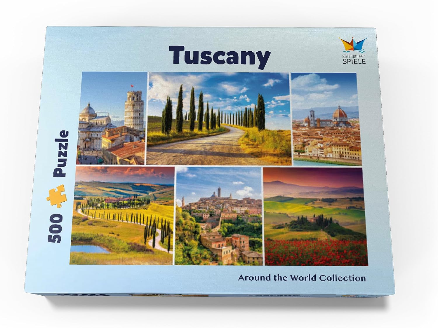 MyPuzzle Tuscany - Florence, Siena and Pisa - Premium 500 Piece Jigsaw Puzzle for Adults