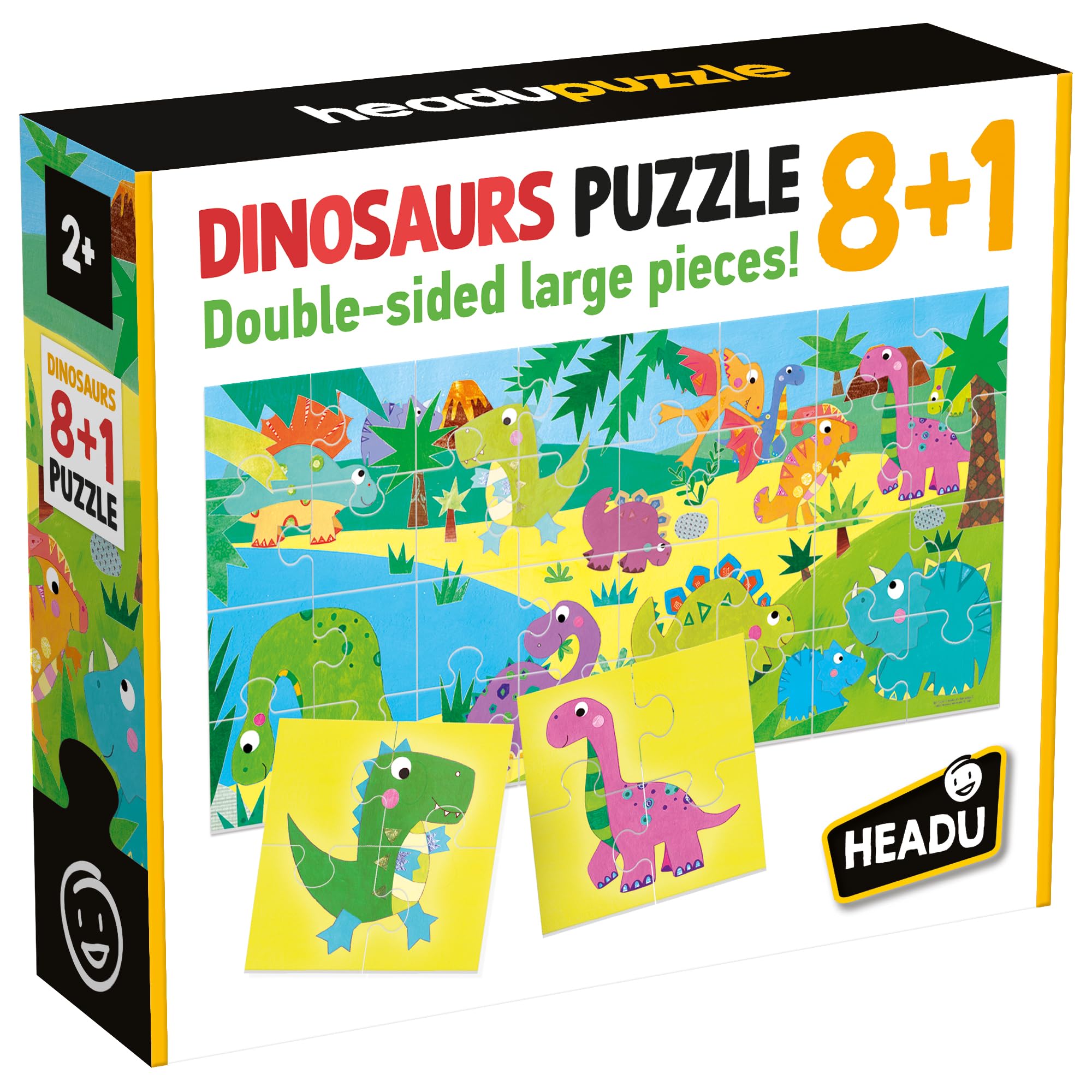 Headu Puzzle 8+1 Dinosaurs