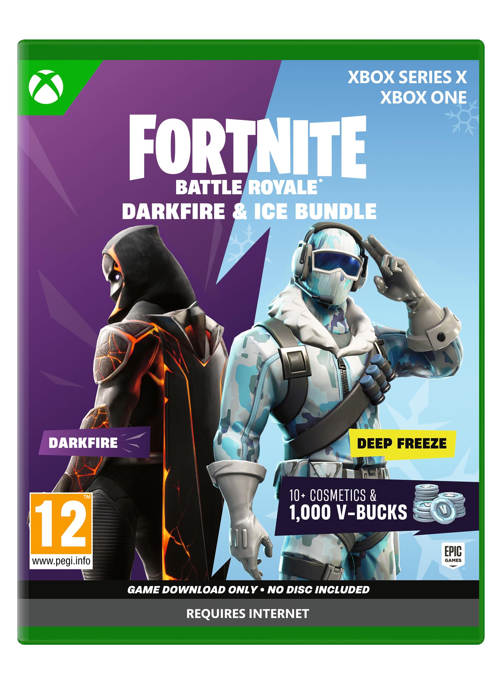 Fortnite – Darkfire & Ice Bundle (Download Code in Box) - Xbox