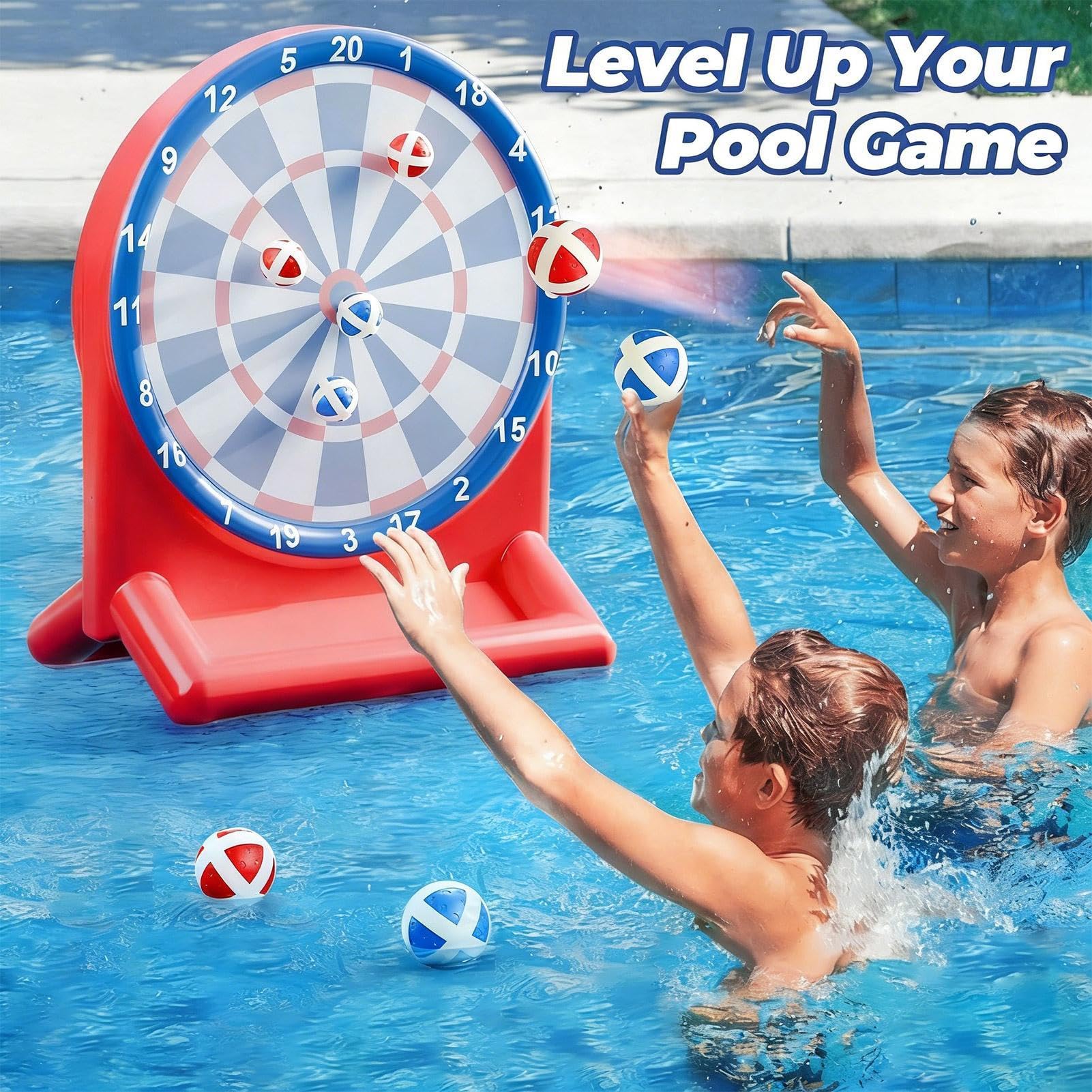 Juguetes de Piscina para Niños Juegos Flotantes de Dardos Acuáticos