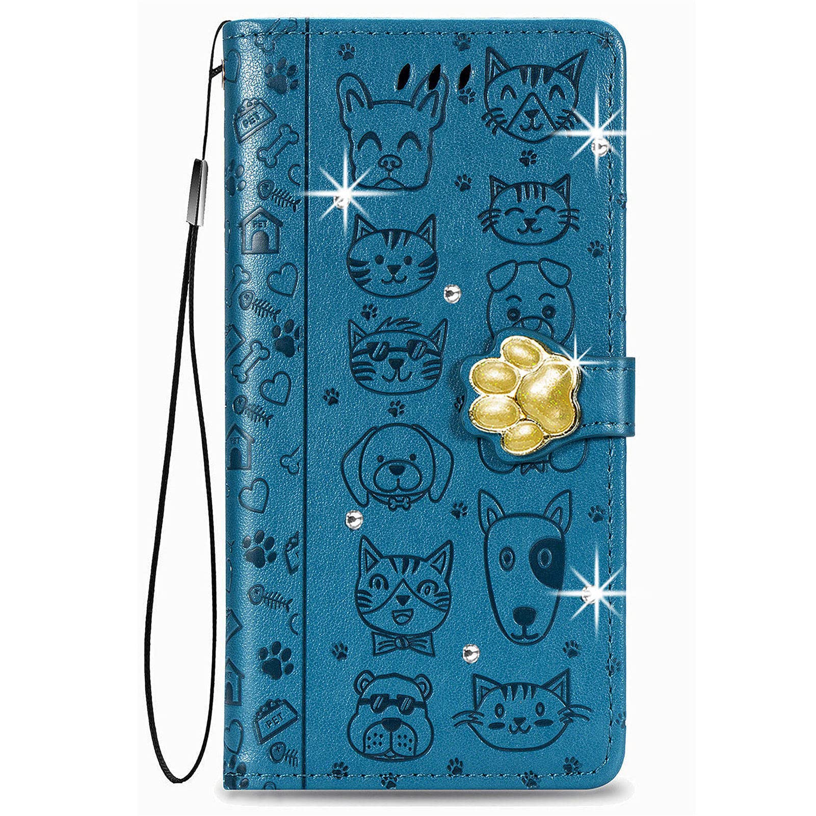 Glitter Brillantini Brillante Blu Case per OPPO Realme C61
