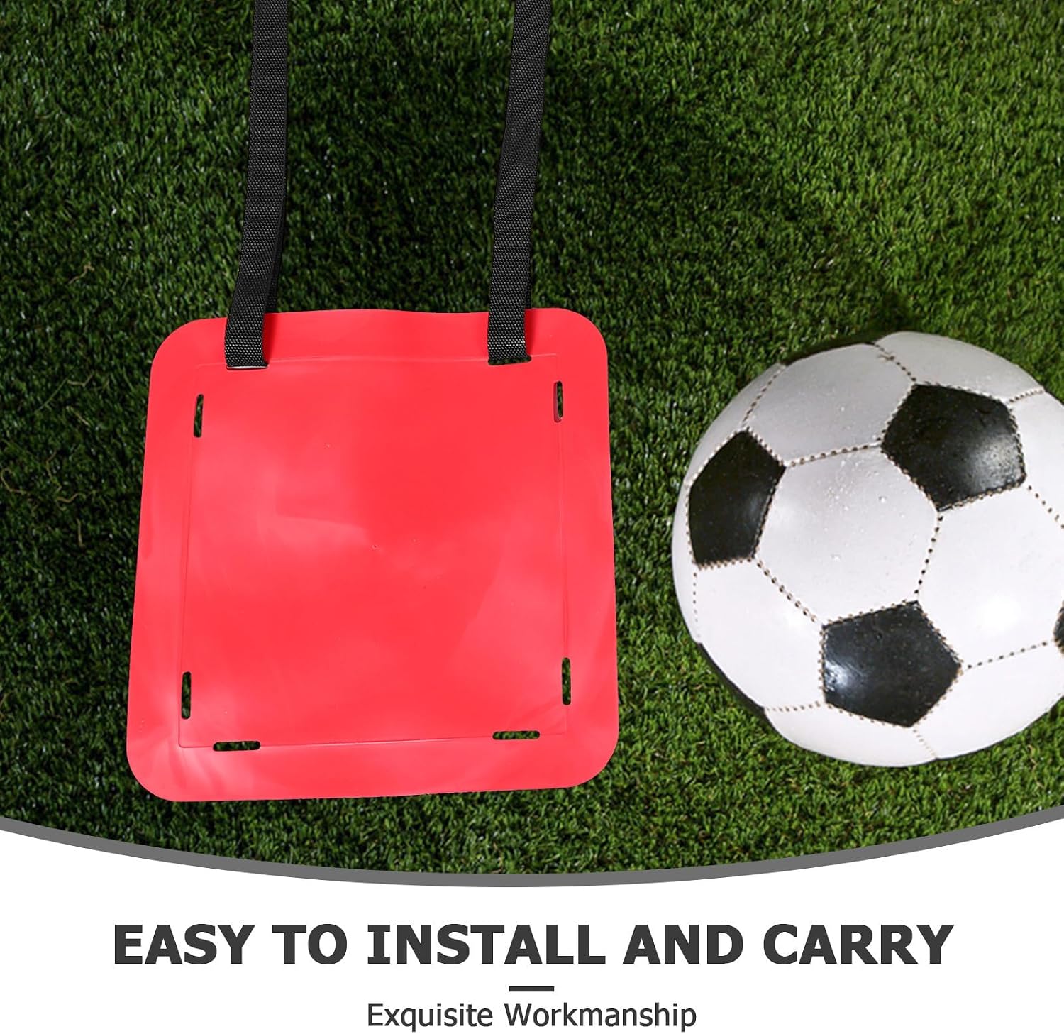 Soccer Sessions Training Lacrosse and Baseball Practice 2pcs Goal Target Hanging Shooting Accuracy Target with Adjustable Straps Made of Sturdy TPE for Drills