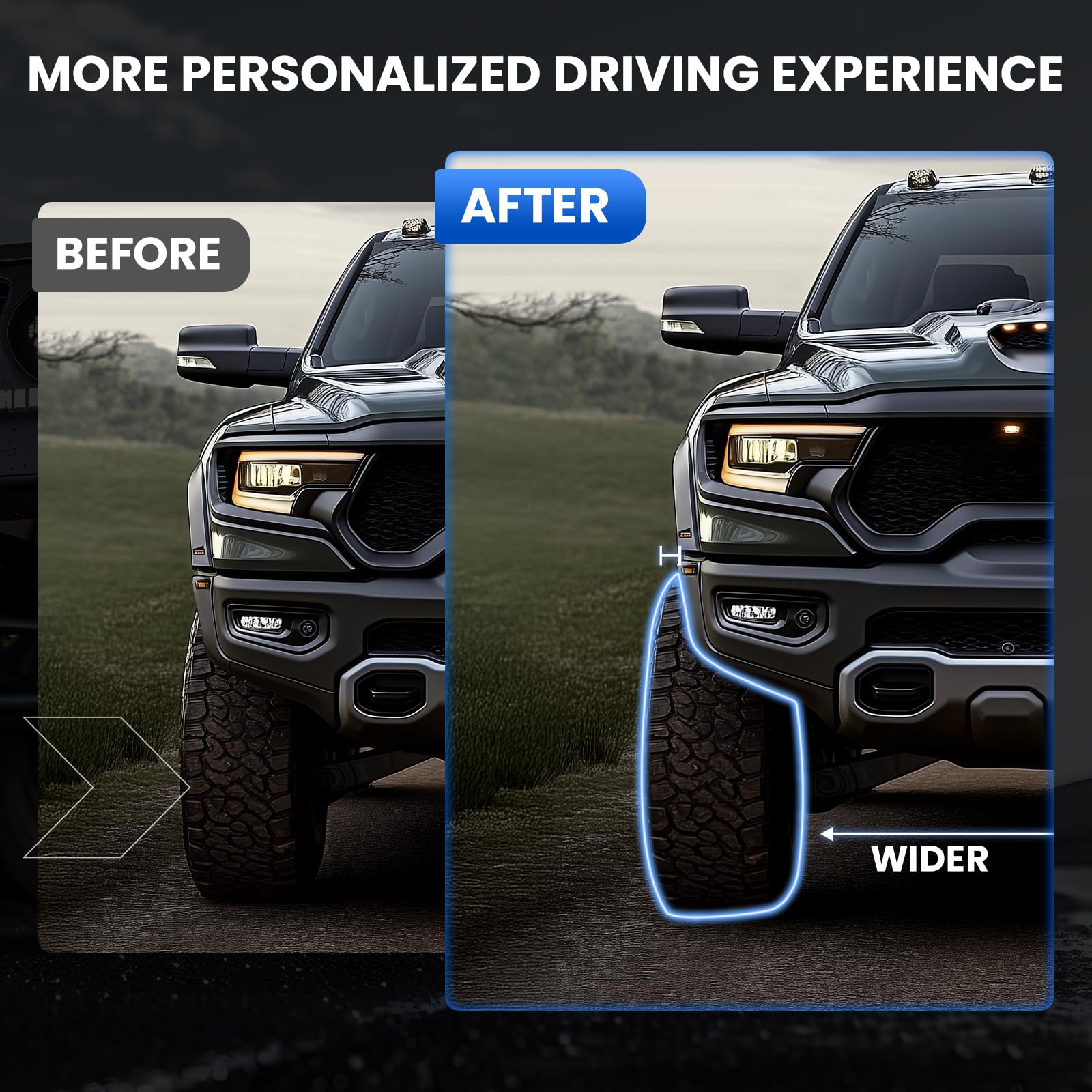 Ram 1500 Wheel Spacers - Improve Stance & Handling -5 Ram 1500 Wheel Spacers - Improve Stance & Handling -5