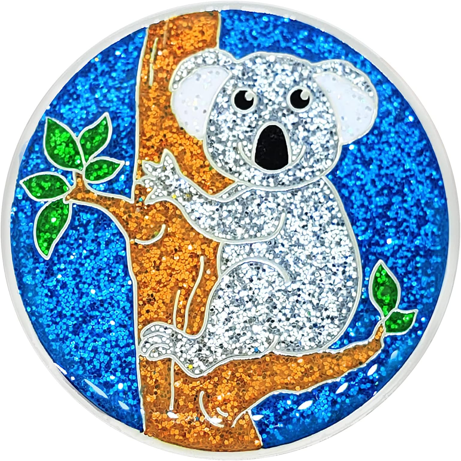 Navika Glitzy Koala Bear Ball Marker with Magnetic Hat Clip