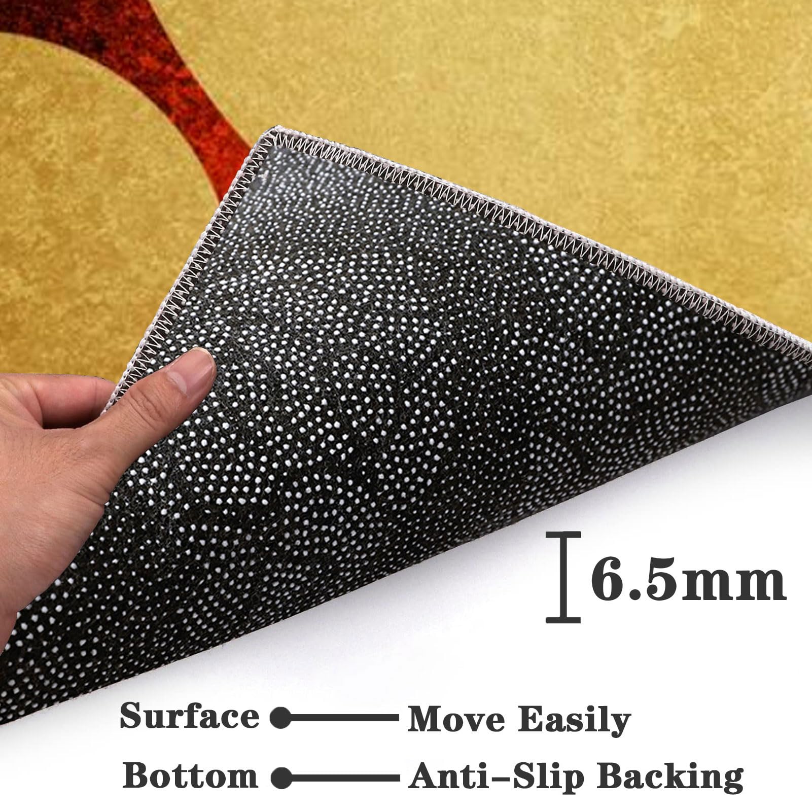 Tappetino Per Sedia Da Ufficio Rotondo, 120 Cm, Per Moquette E Pavimenti Duri, Antiscivolo, A 3 Strati, Riduzione Rumore