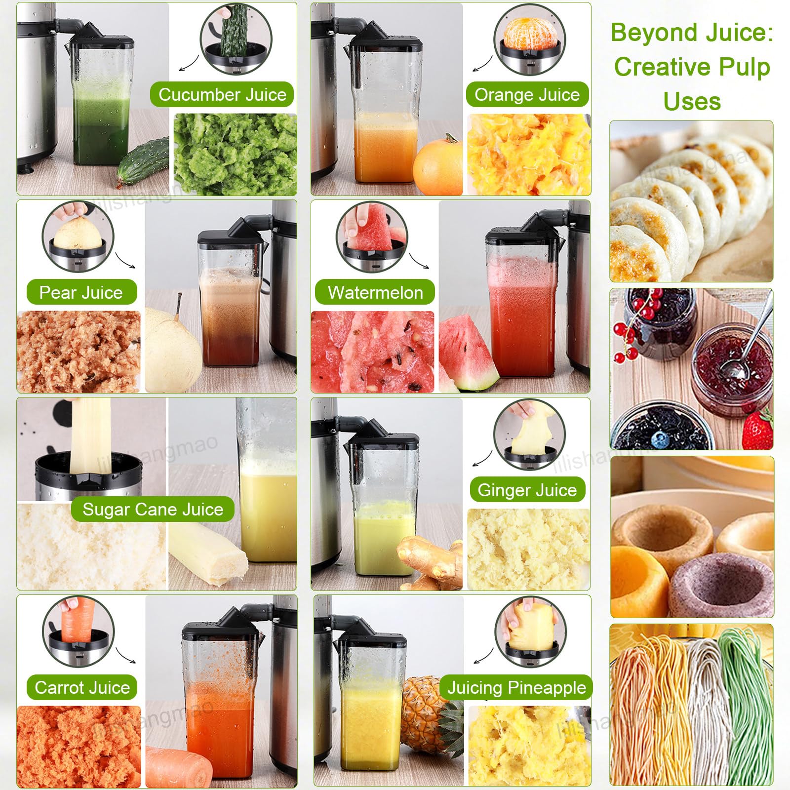 Centrifuga Elettrica da Banco - 1250 W, Elevata Resa in Succo, Imbuto da 84 mm per Frutta E Verdura Intera,Controllo A 5 velocità,Elevata Ritenzione dei Nutrienti,Acciaio Inossidabile