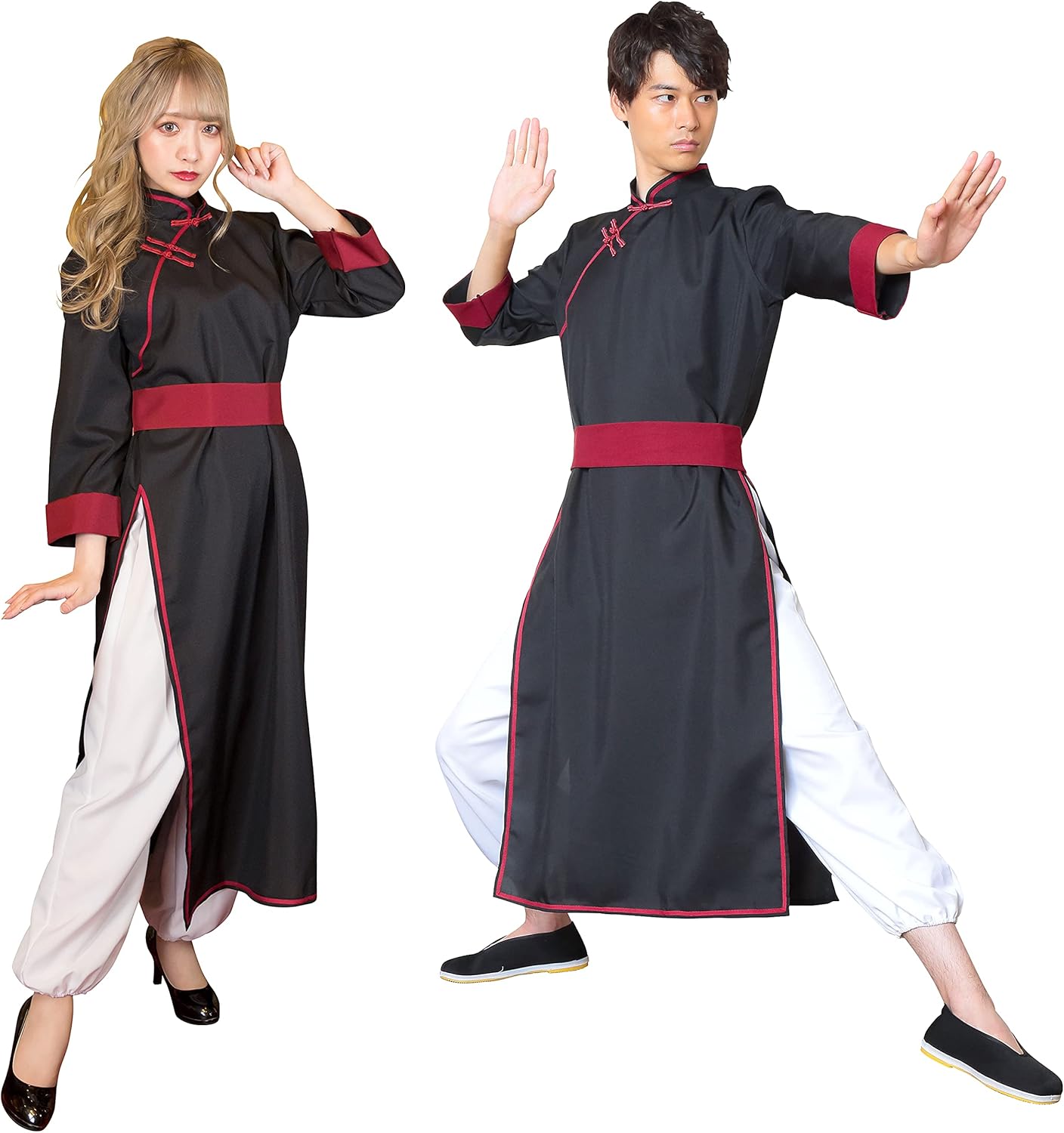 クリアストーン(Clearstone) ロイヤルチャイナ コスプレ ハロウィン カンフー ユニセックス ブラック クリアストーン(Clearstone) ロイヤルチャイナ コスプレ ハロウィン カンフー ユニセックス ブラック