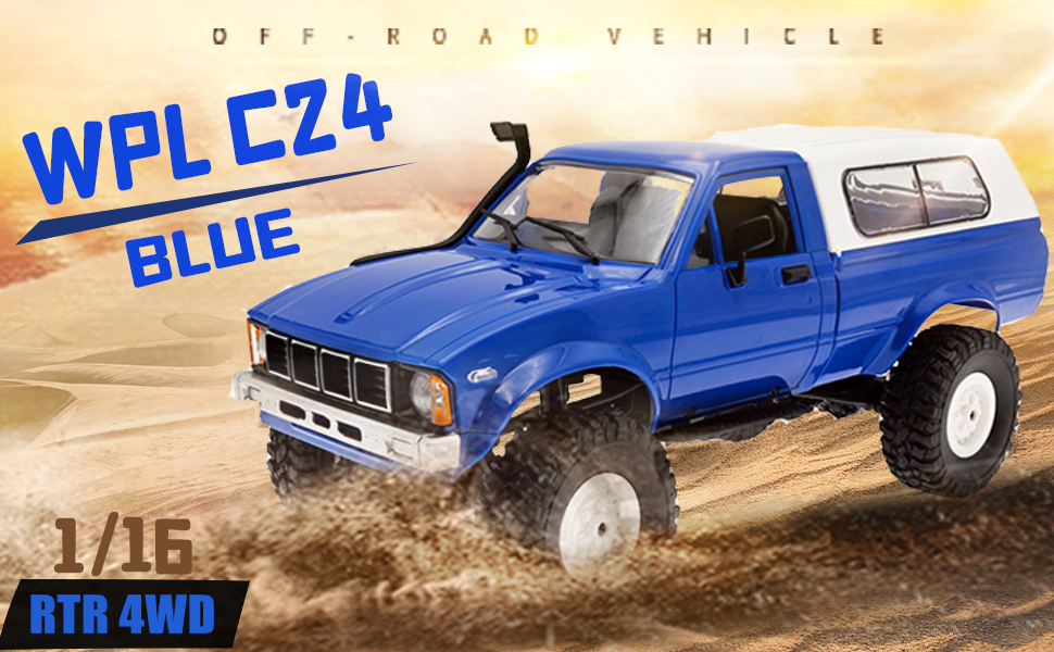 Amazon.com: The perseids RC Rock Crawler WPL C24 RTR 1/16 Pickup