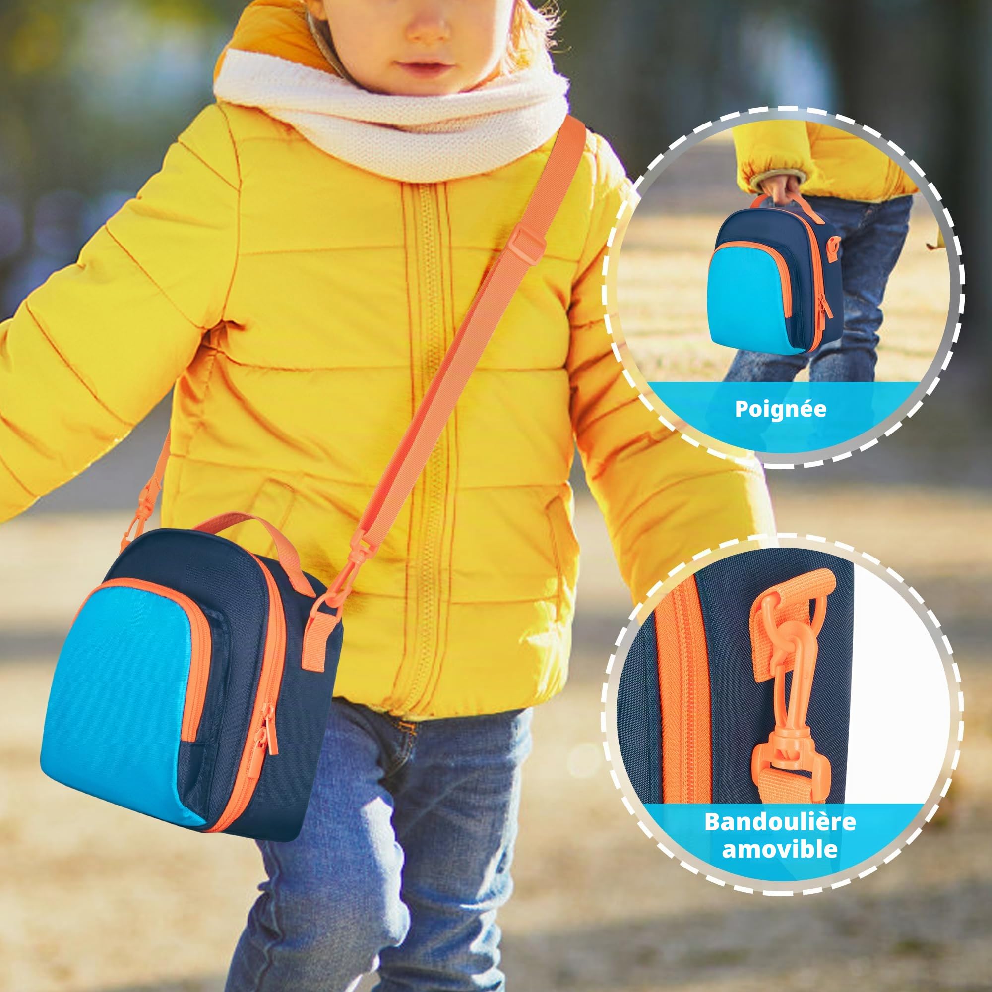 LoDrid Sac de Rangement Compatible avec Yoto Mini (édition 2024), étui de Transport Portable, Porte-Cartes pouvant contenir jusqu'à 30 Cartes, Bleu, (Sac Uniquement)