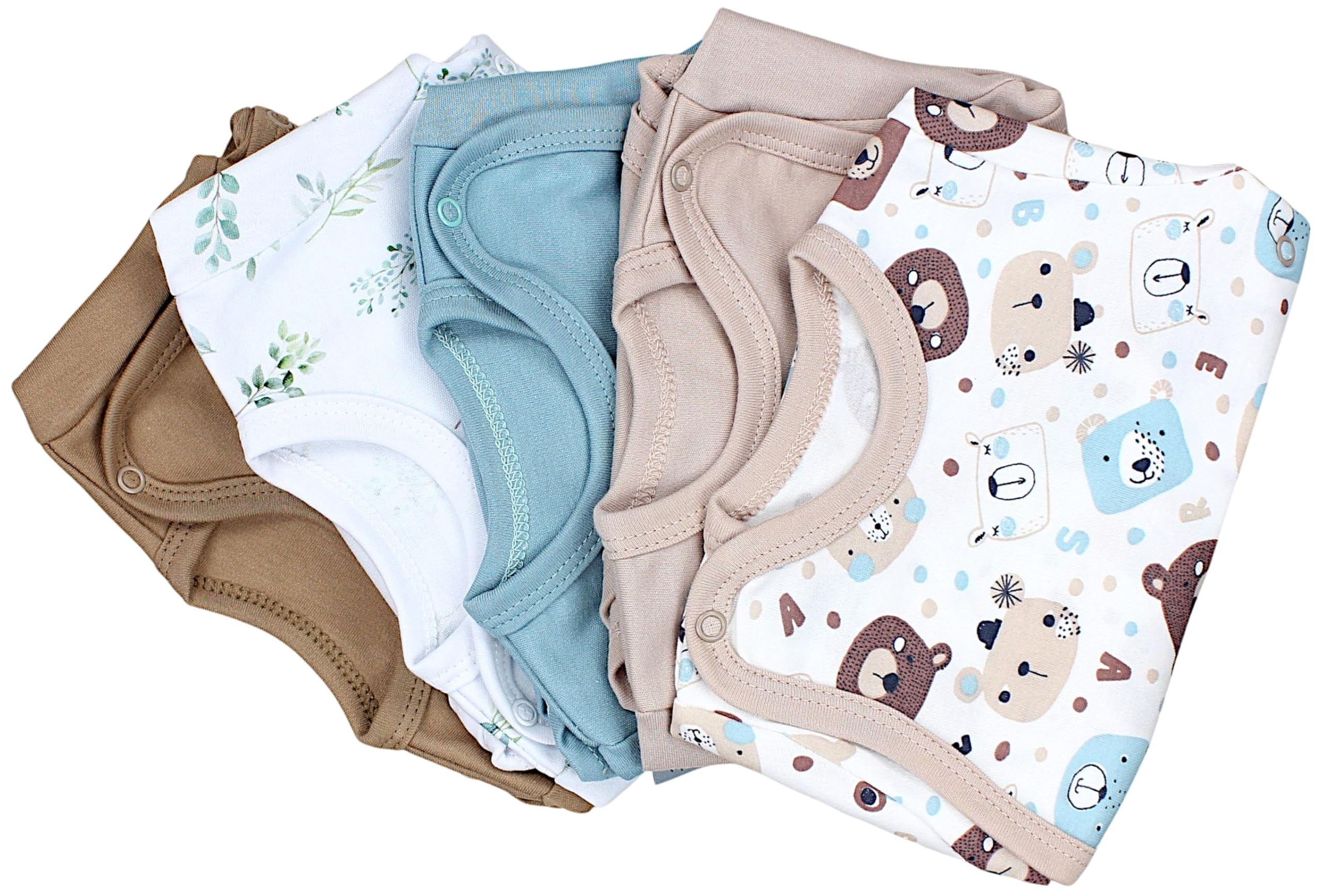 TupTam Body Bébé 5 Pièces – Body Bébé Garçon et Fille Manches Longues, Coton Doux avec Fermeture Latérale