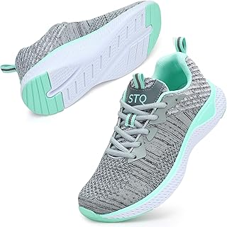 STQ Walking Shoes Women - Breathable Athletic Tennis Sneakers for Gym Jogging Travel