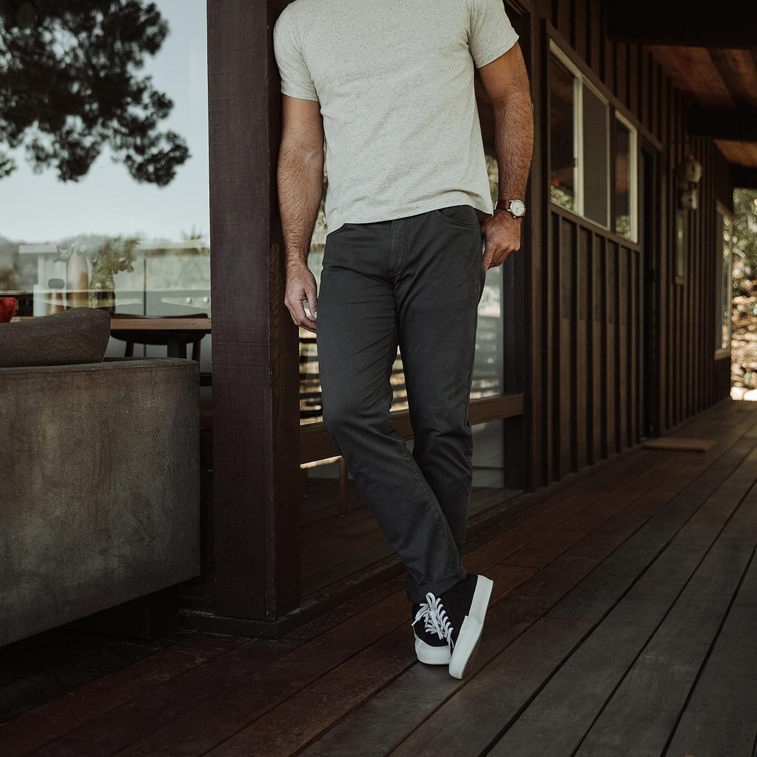 Huckberry Flint and Tinder Men's 365 Pant, Stretch Comfort, 5-Pocket Mens Pant - Image 3