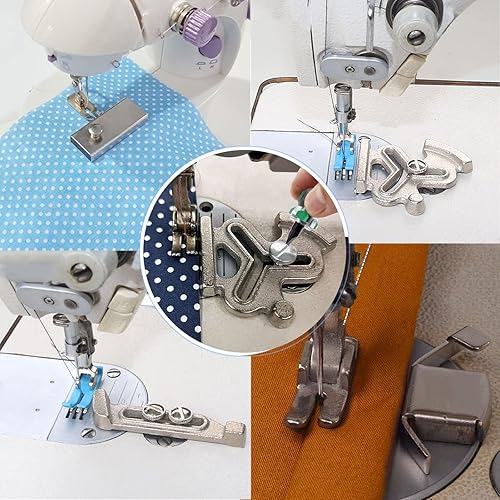 Miniatura 6 de YEQIN Guía magnética de costura y medidor de posicionamiento de flor de ciruelo para máquina de coser  con 4 tornillos  5 accesorios para máquinas