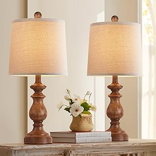 25 Cozy Bedroom Ideas That Make Your Space Feel Like a Retreat 25 PARTPHONER Traditional Table Lamp Set of 2, Rustic Farmhouse Table Lamps...