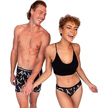 Warriors & Scholars W&S Matching Underwear for Couples - Couples Matching Undies, Paris, M