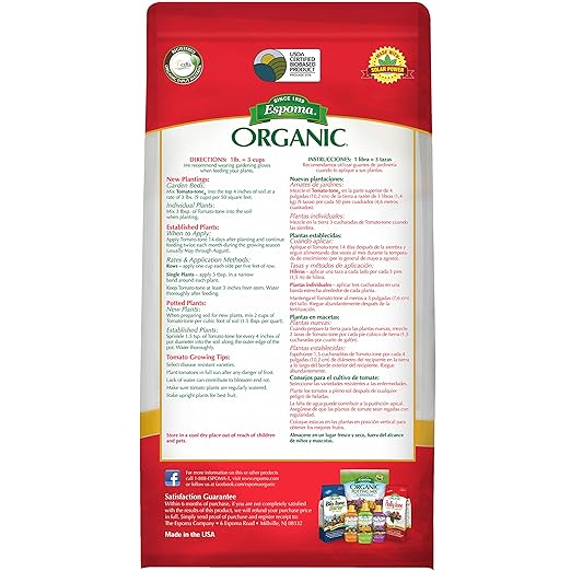 Espoma Tomato-Tone 3-4-6 Fertilizante Orgánico para Tomates 4 lb Pack de 3 miniatura 2