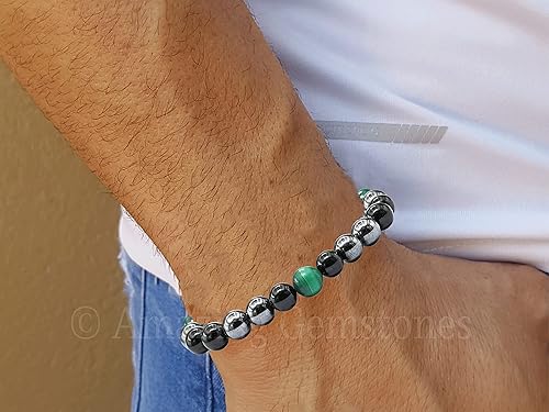 Miniatura 71 de Natural Healing Crystal Bracelet for Women - Mens Bracelet Energy Balancing Gemstones Set - Adjustable Stone Bead Bracelet for Men and Women - Anger