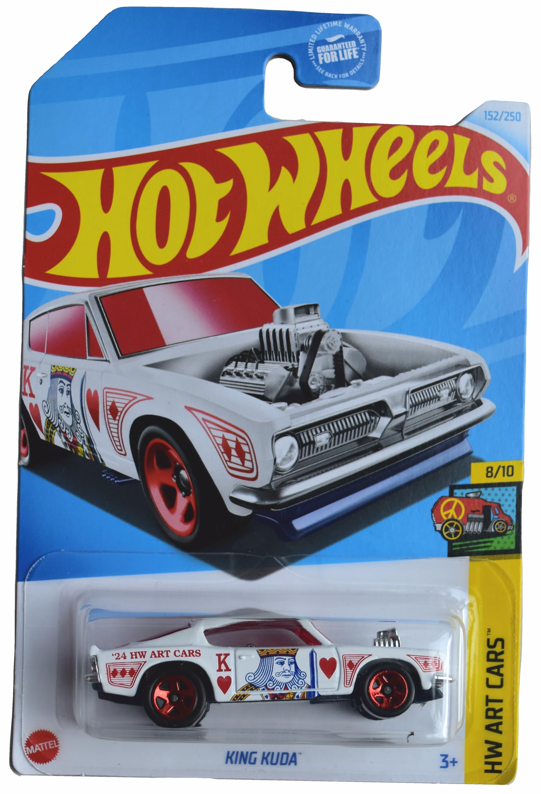 Amazon.com: Hot Wheels King Kuda, Art Cars 8/10 [White] 152/250 