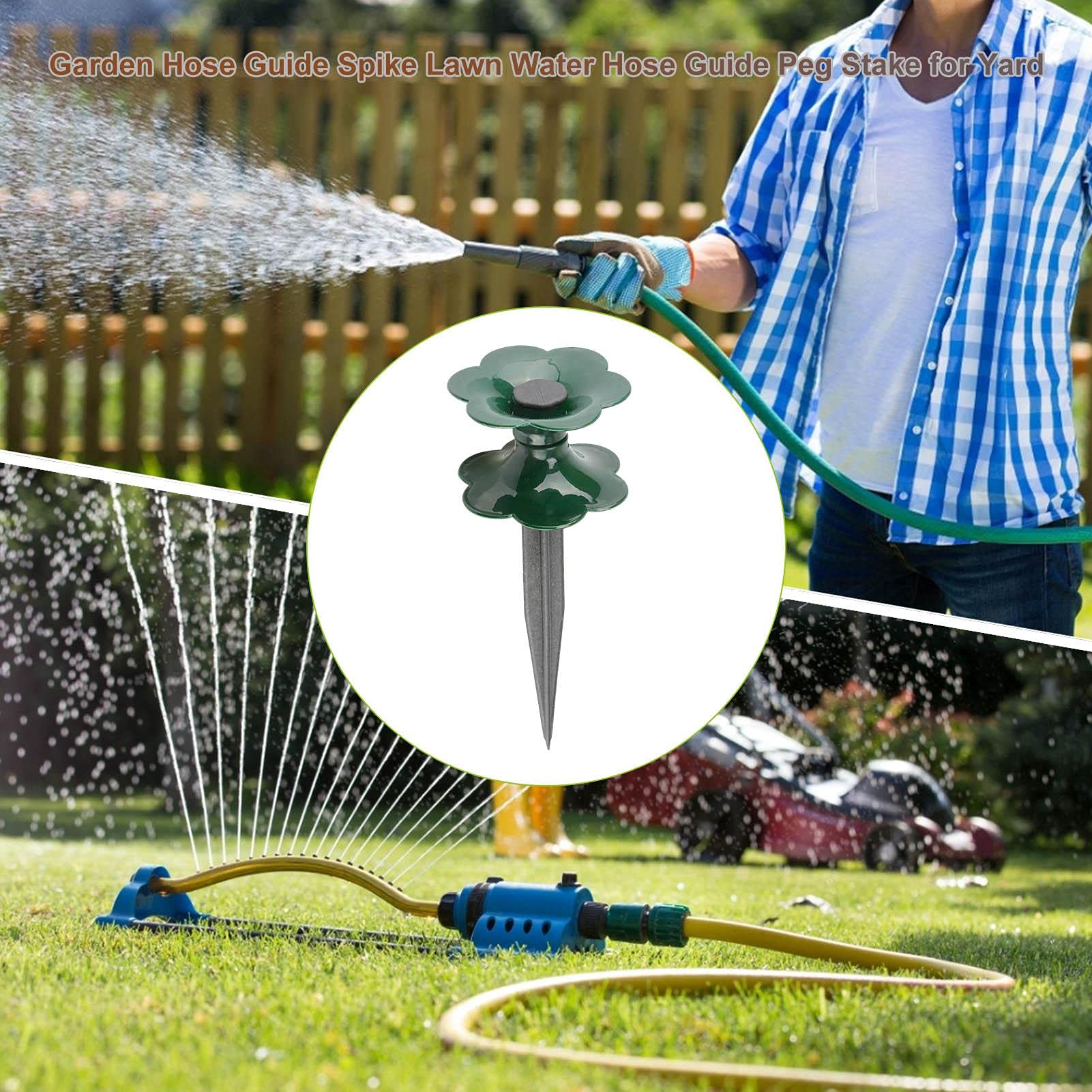 Tandefio Gartenschlauchführungen Aus Eisen – 3 Stück, 32 X 7,6 Cm, Schwarz – Dekorative Schlauchstützen Für Garten, Rasen & Hof