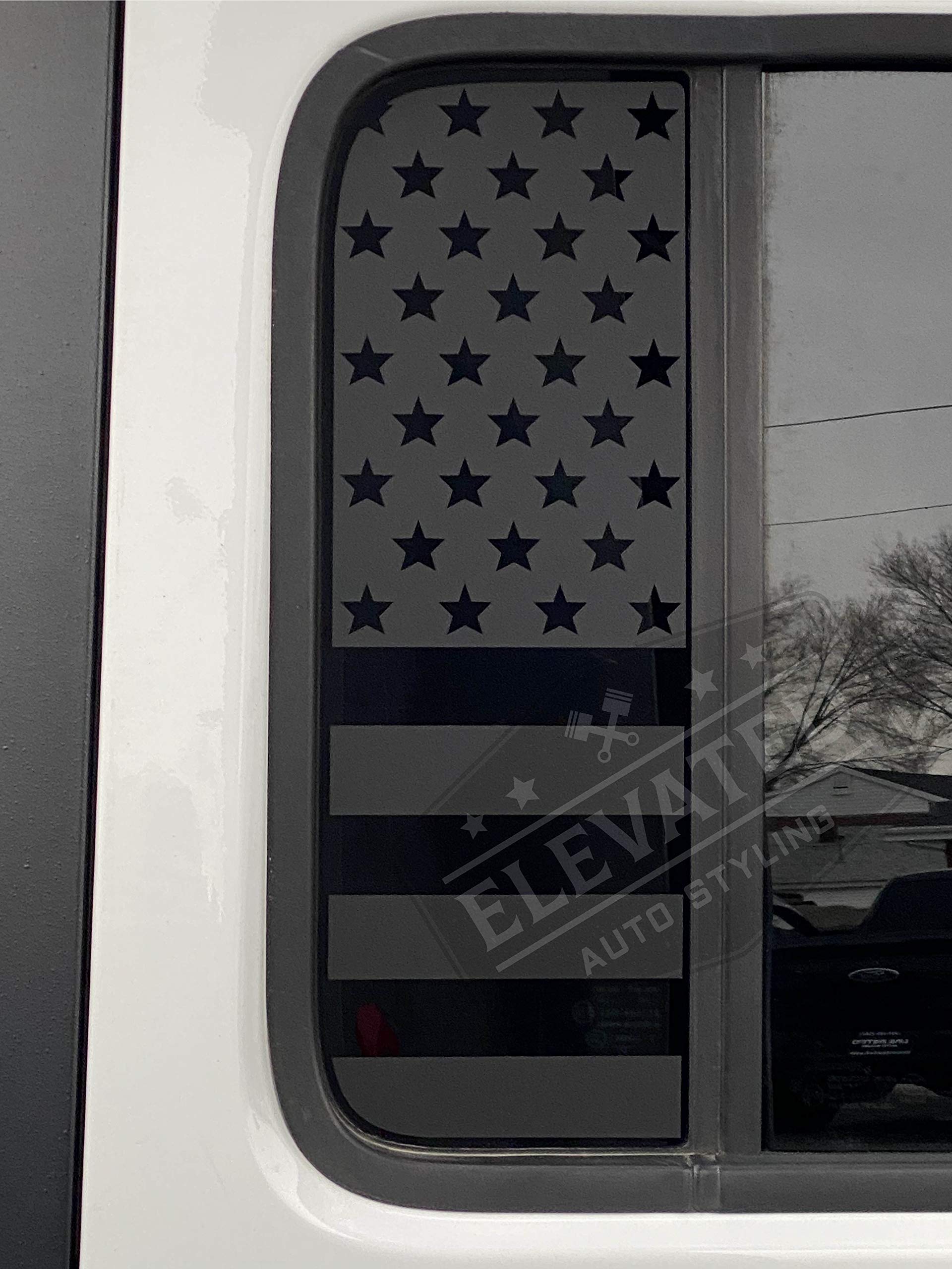 Amazon.com: ELEVATED AUTO STYLING- Side Small Window American Flag Decal  Compatible with Jeep Wrangler JL 2018-2022, Gladiator 2022 Matte Black :  Automotive