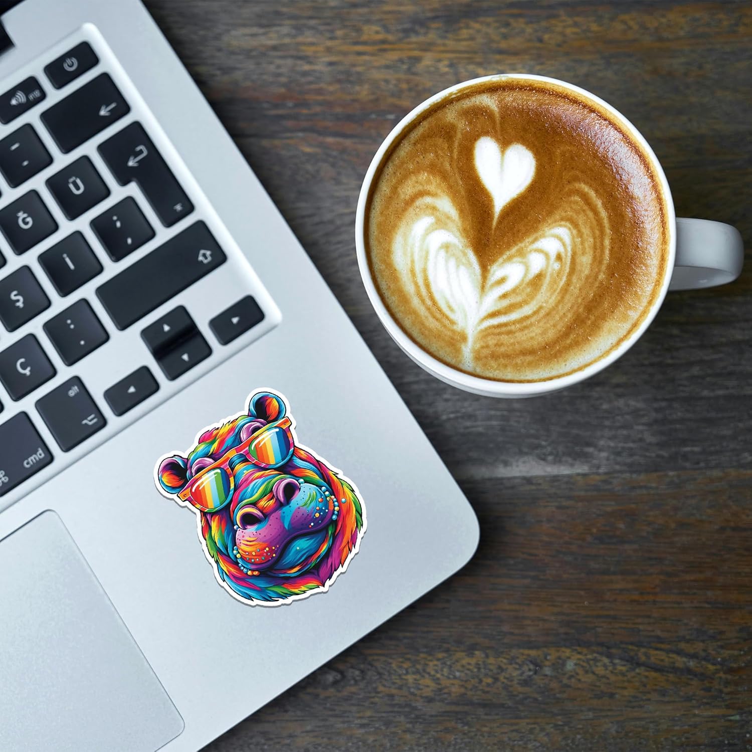 Hippo Sticker 8 Pcs (Large Size) Vinyl Stickers Laptop Waterproof Decal for Car Bumper Water Bottle Notebook Window Funny Party Birthday Decorations - Size 4 Inches - Image 4