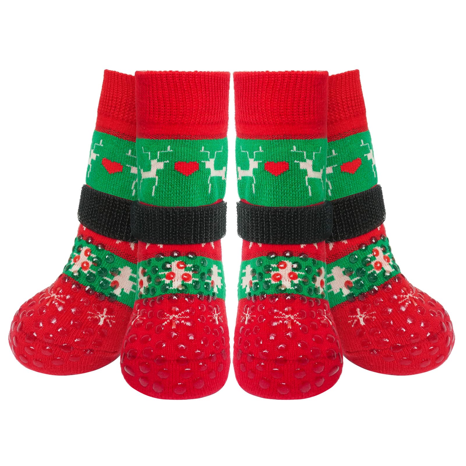 BEAUTYZOO Dog Socks to Avoid Licking Paws for Hardwood Floors, Anti-Slip, Dog Shoes for Warm/Cold Flooring, Non-Slip Boots and Paw Protectors with โ image 1