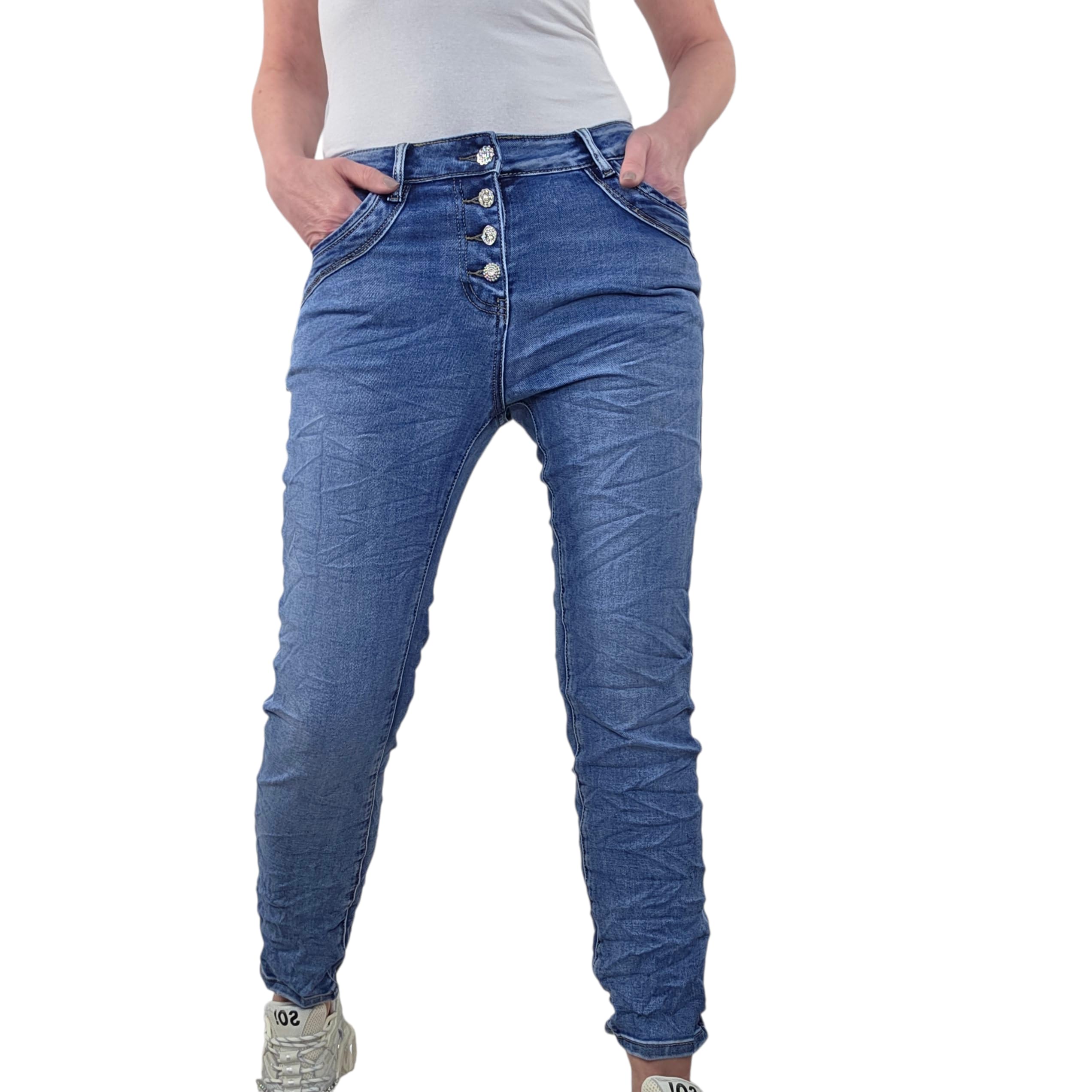 Karostar baggy dark denim jeans (K2840) 410