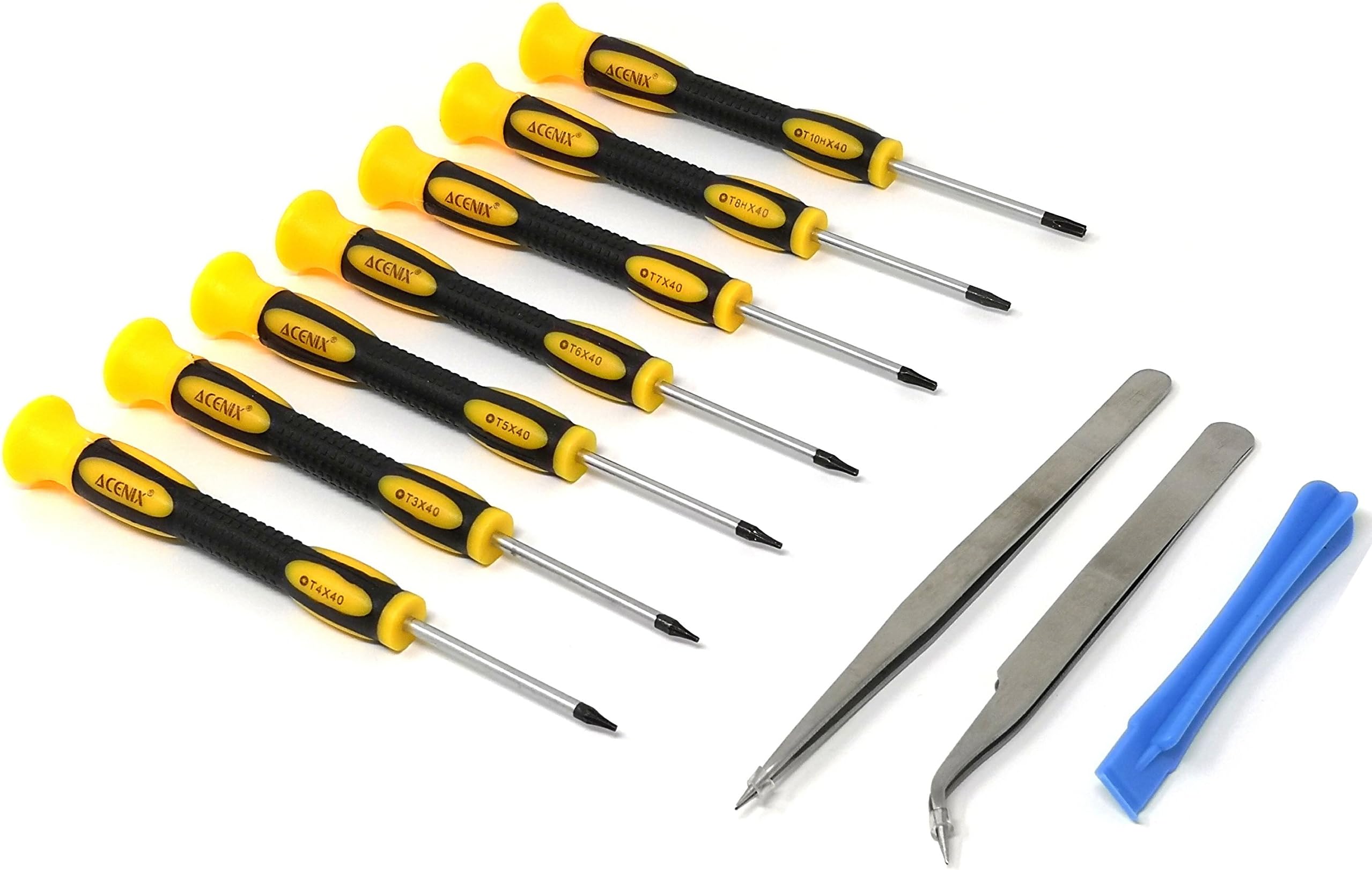Torx Screwdriver Set for T3, T4, T5, T6, T7, T8 and T10 10 Pieces
