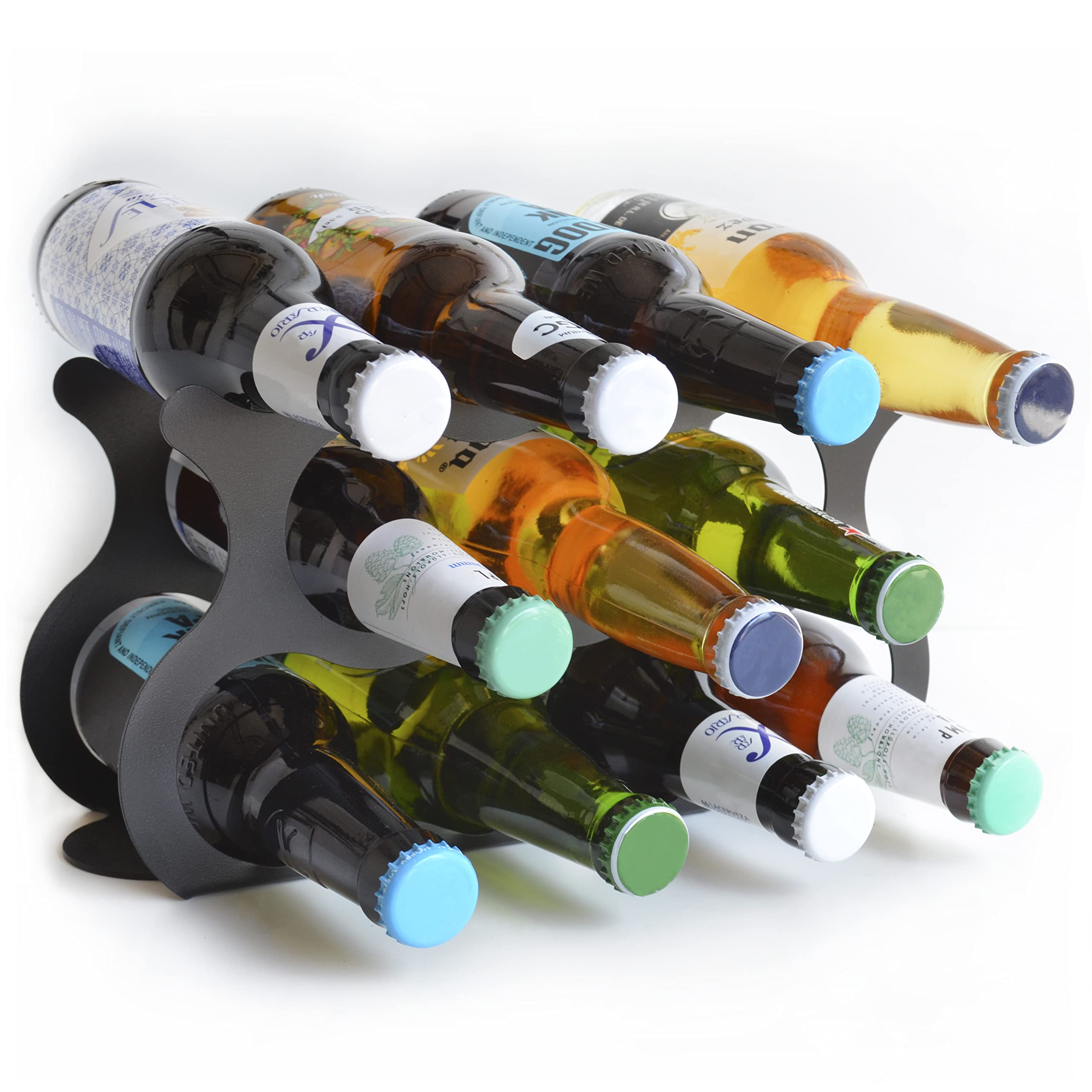 Porte-bouteilles de bière acier support métal casier bouteille